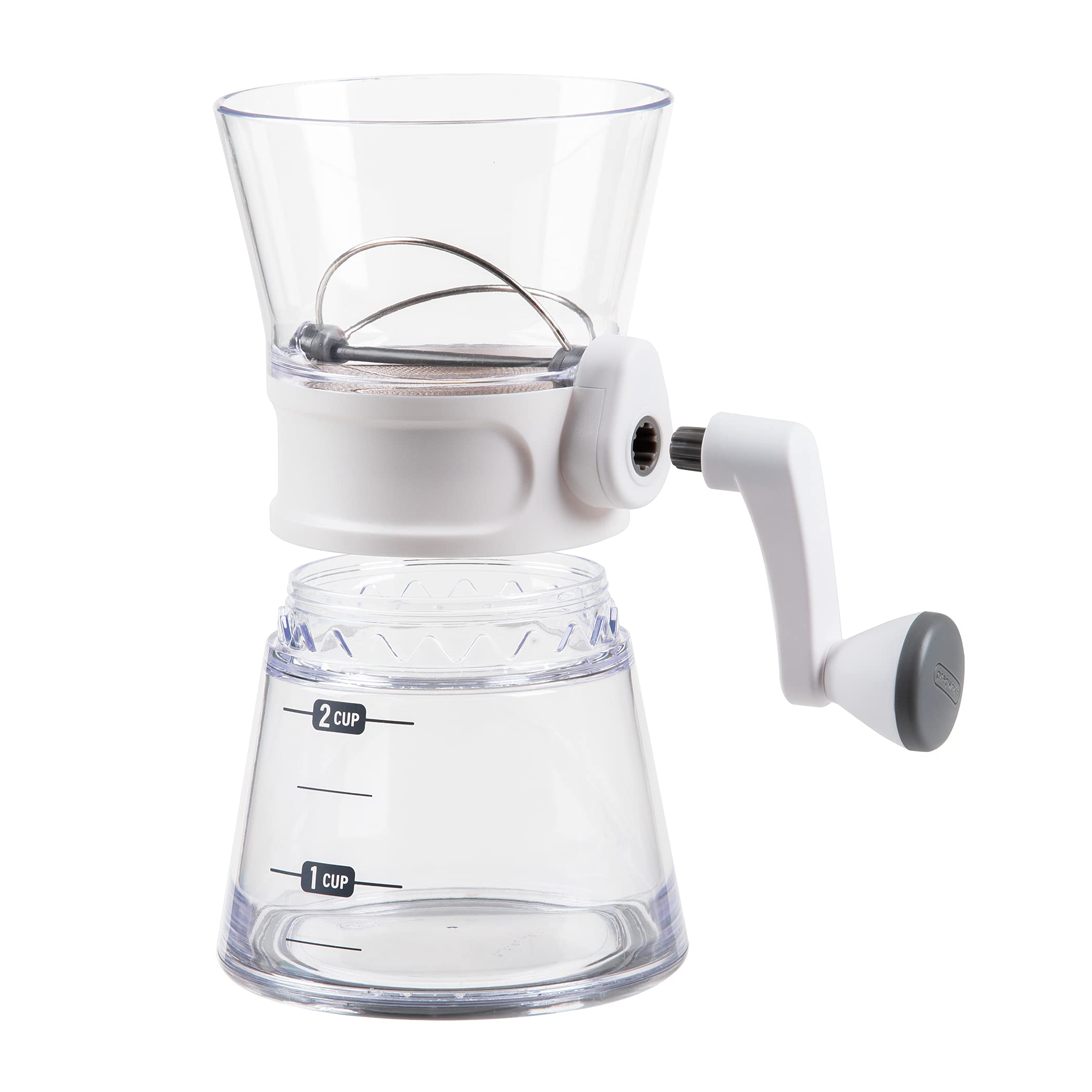 Prepworks 2 To 1, Double Volume Quick Sift Flour Sifter For Baking, 2 Cup