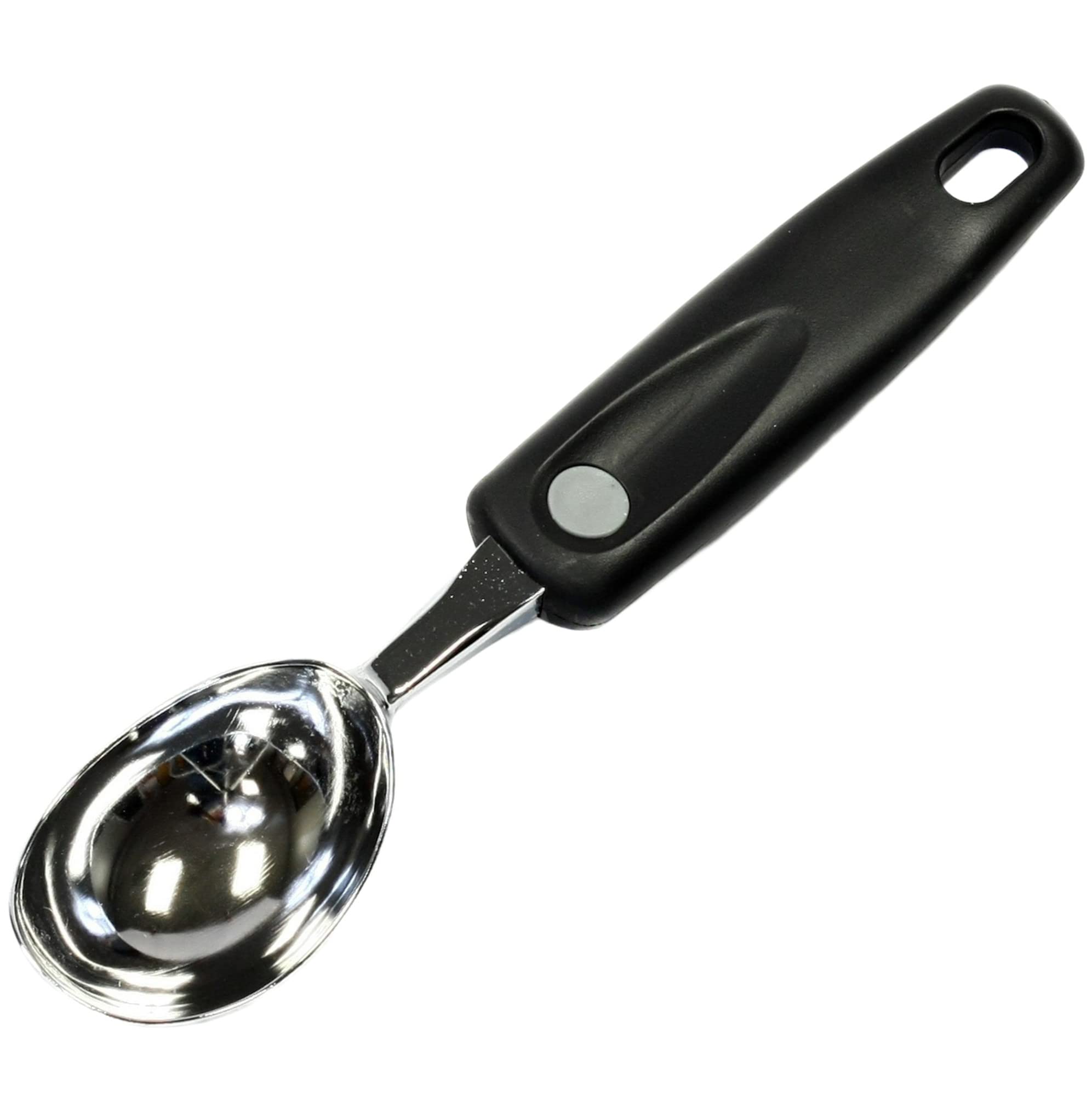 Chef Craft Select Heavy Duty Ice Cream Scoop, 8.25 Inches In Length, Black And Chrome