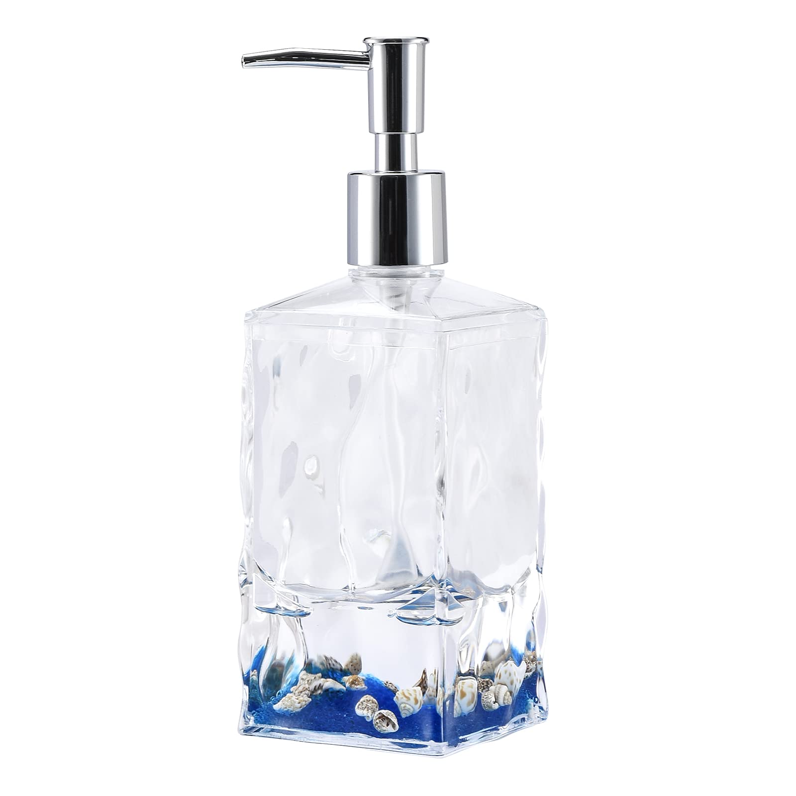Locco Decor 4 Piece Acrylic Liquid 3D Floating Motion Bathroom Vanity Accessory Set Shell