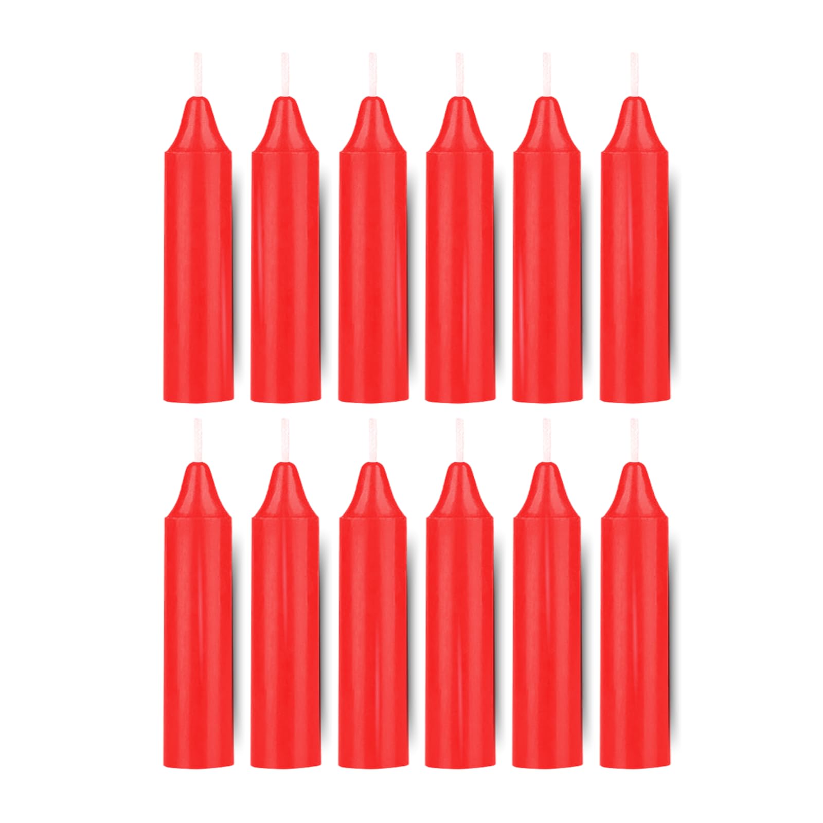 ladyrobyn Box of 12 Red Candles | 4 inches Tall & 3/4 inch Diameter | Witchcraft Supplies for Your Personal Wiccan Altar, Spells