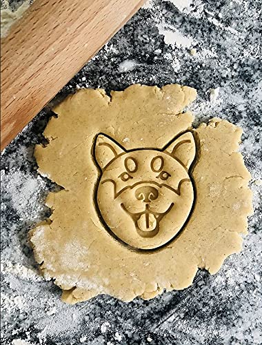 Shiba Inu Cookie Cutter And Dog Treat Cutter - Face - 3 Inch