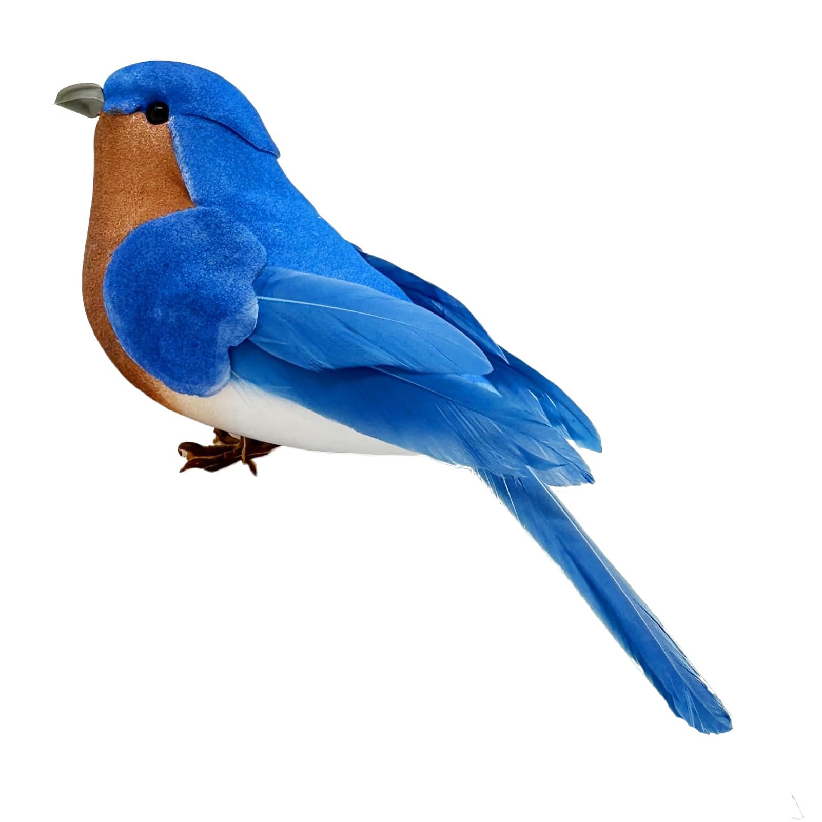 LWINGFLYER Blue Birds Realistic Artificial Birds Ornaments Feathered Bird Model for Decoration Arts & Crafts Photo Props Floral 