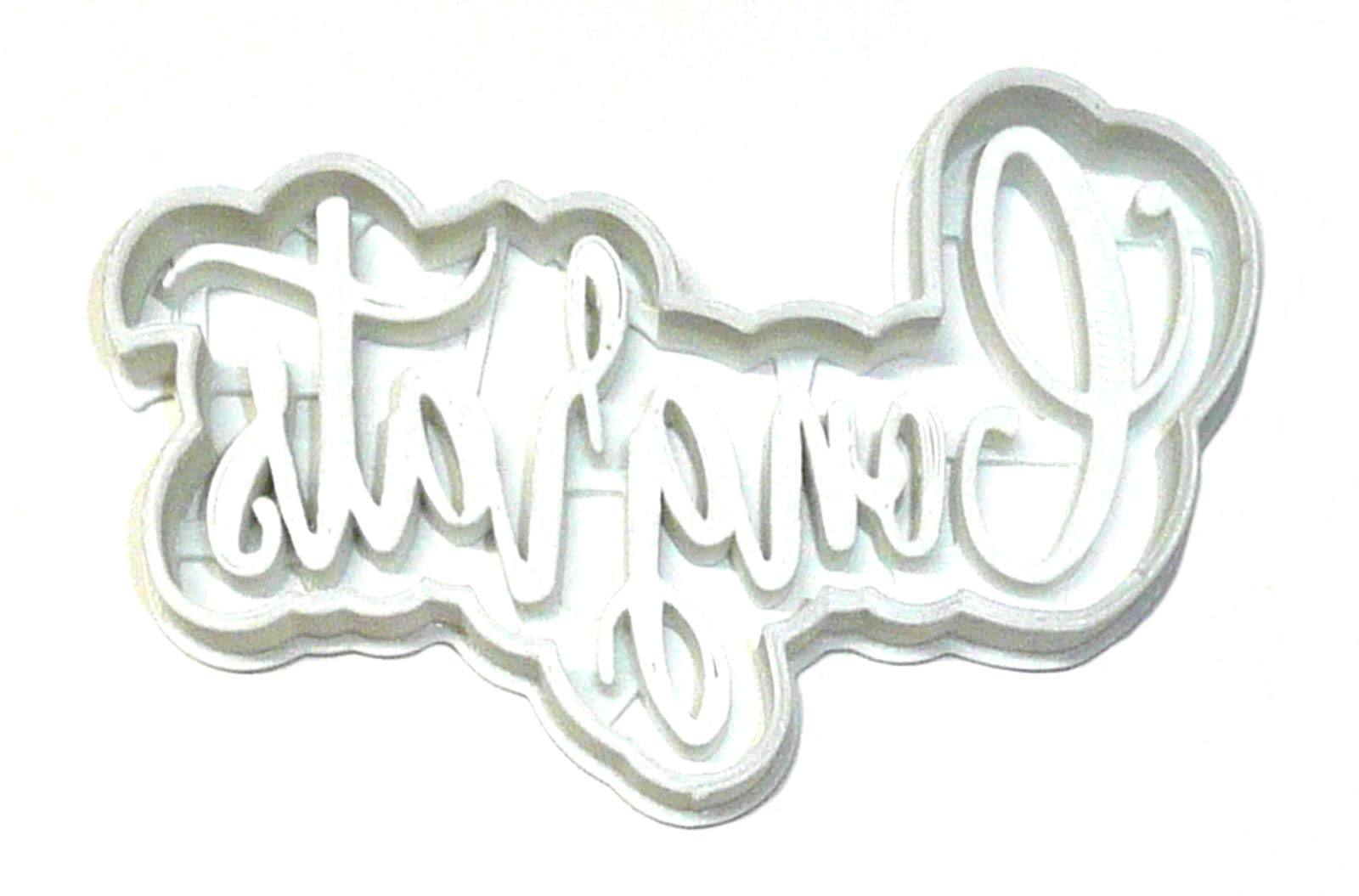 Congrats Congratulations Word Fancy Writing Good Wishes Cookie Cutter Made In Usa Pr2515