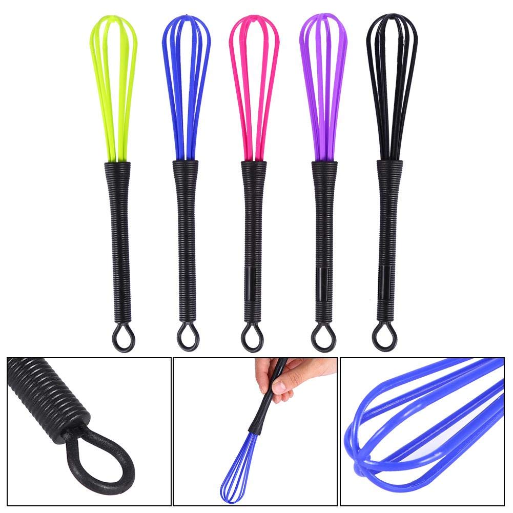 Plastic Whisk, 5Pcs Mini Whisk Salon Hair Color Mixer Egg Milk Mixer And Beating Stir Tool