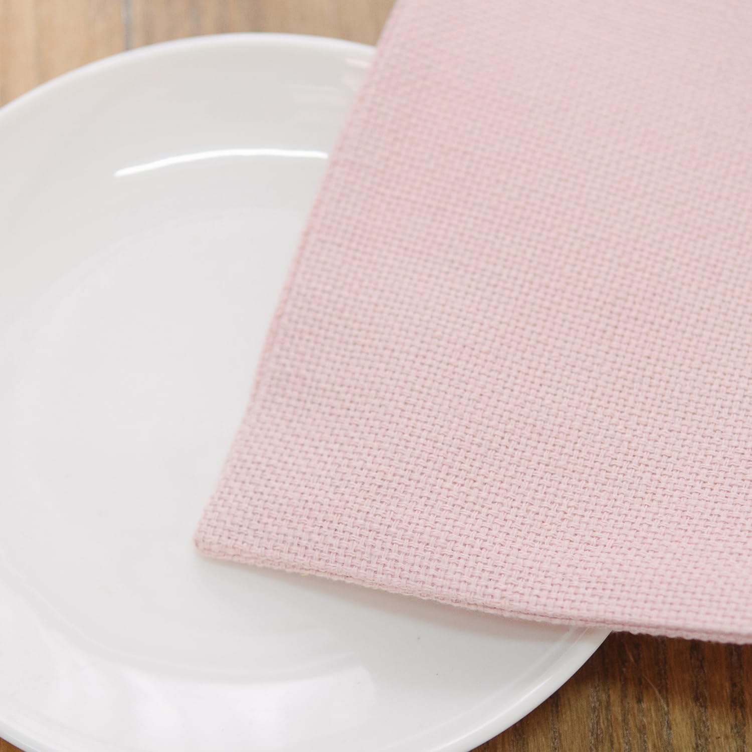 Natus Weaver Set Of 4 Soft Linen Handmade Placemats Heat Resistant Dining Table Place Mats Kitchen Table Mats 12 X 18 Baby Pink