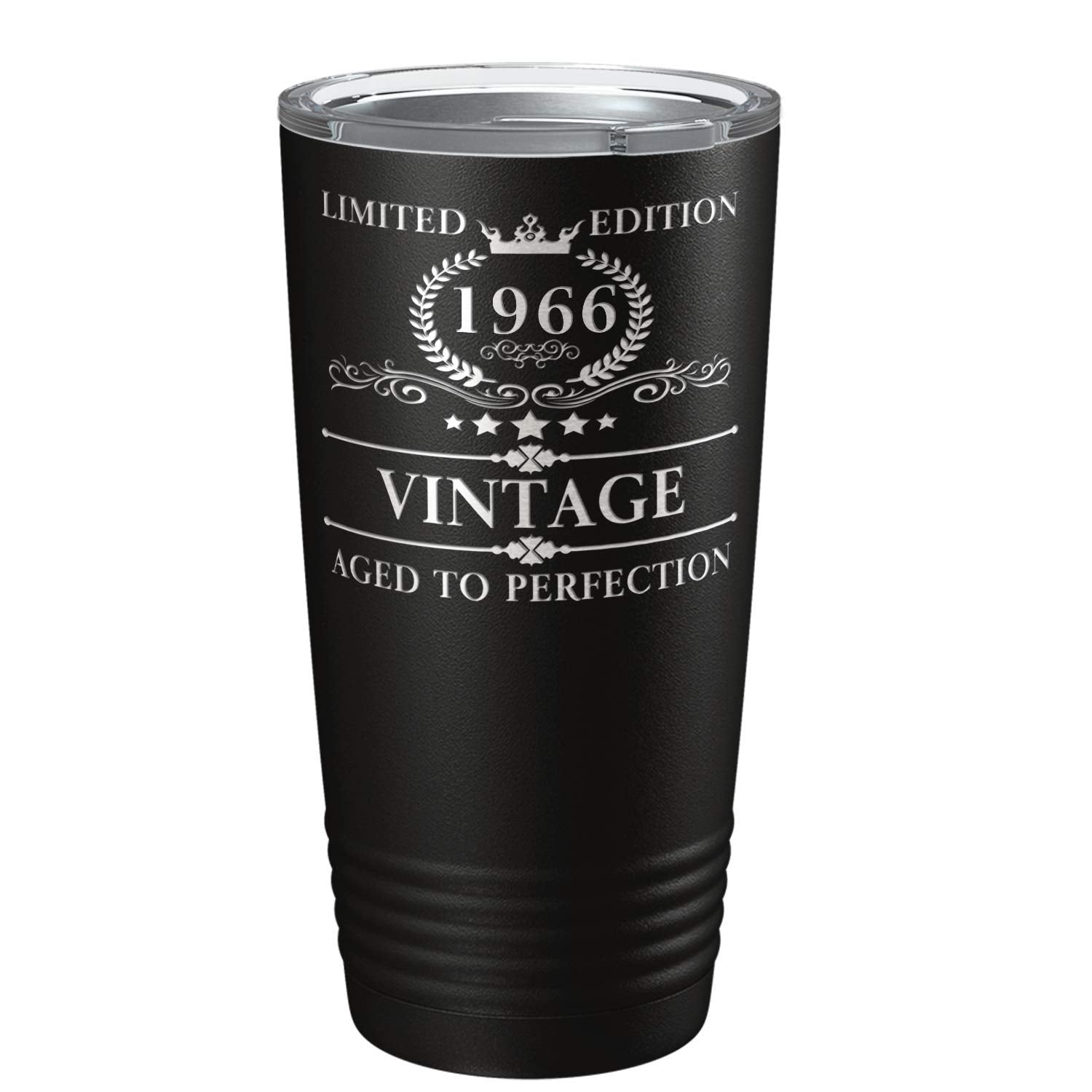 Cuptify 1966 Limited Edition Aged To Perfection 57Th Birthday Gift For Men And Women 57 Years Old On Black 20 Oz Insulated Stain