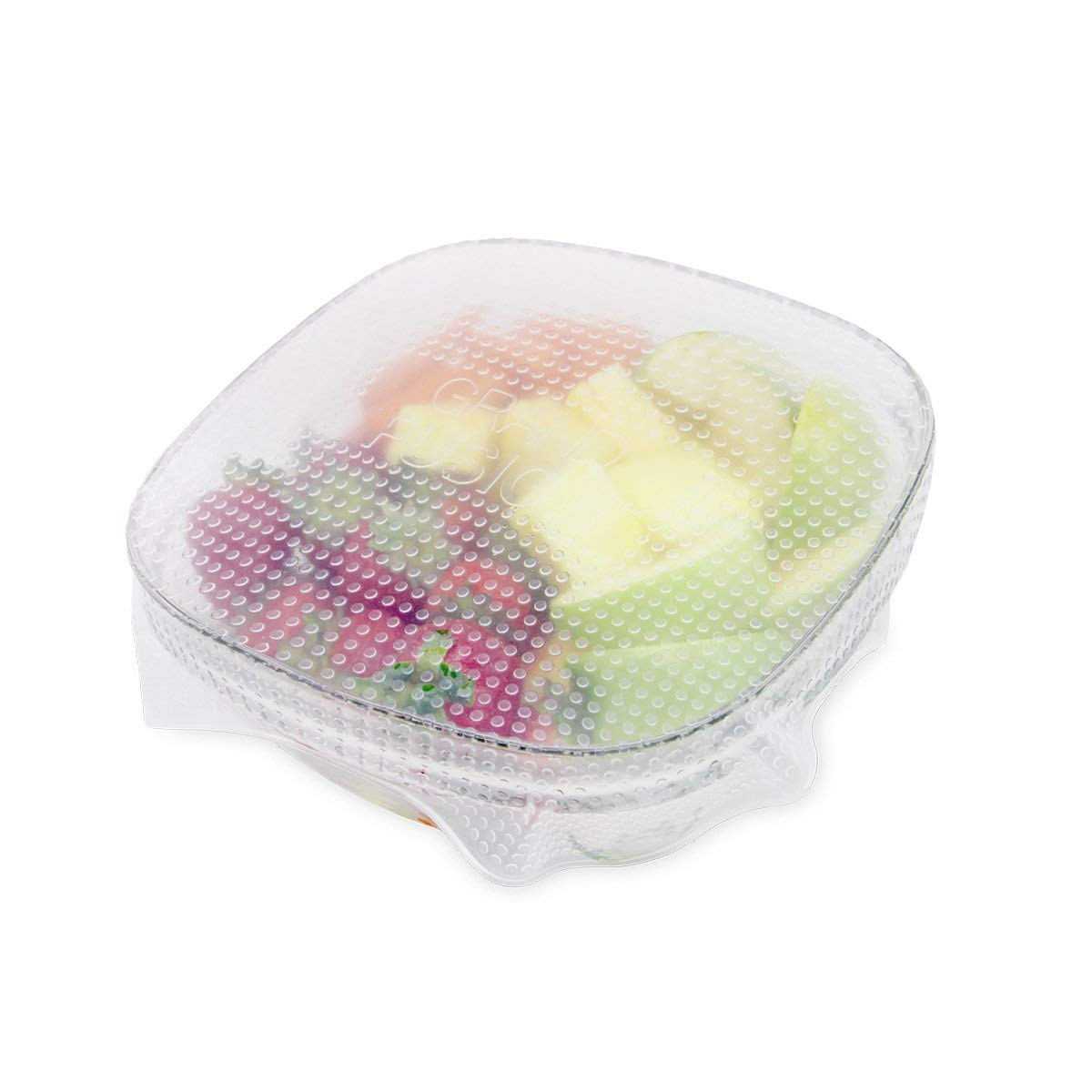 Grand Fusion Microwave-Safe Silicone Food Wrap, Flexible And Reusable Wraps For Food, Bpa-Free And Long-Lasting Food Wrap, Bowl