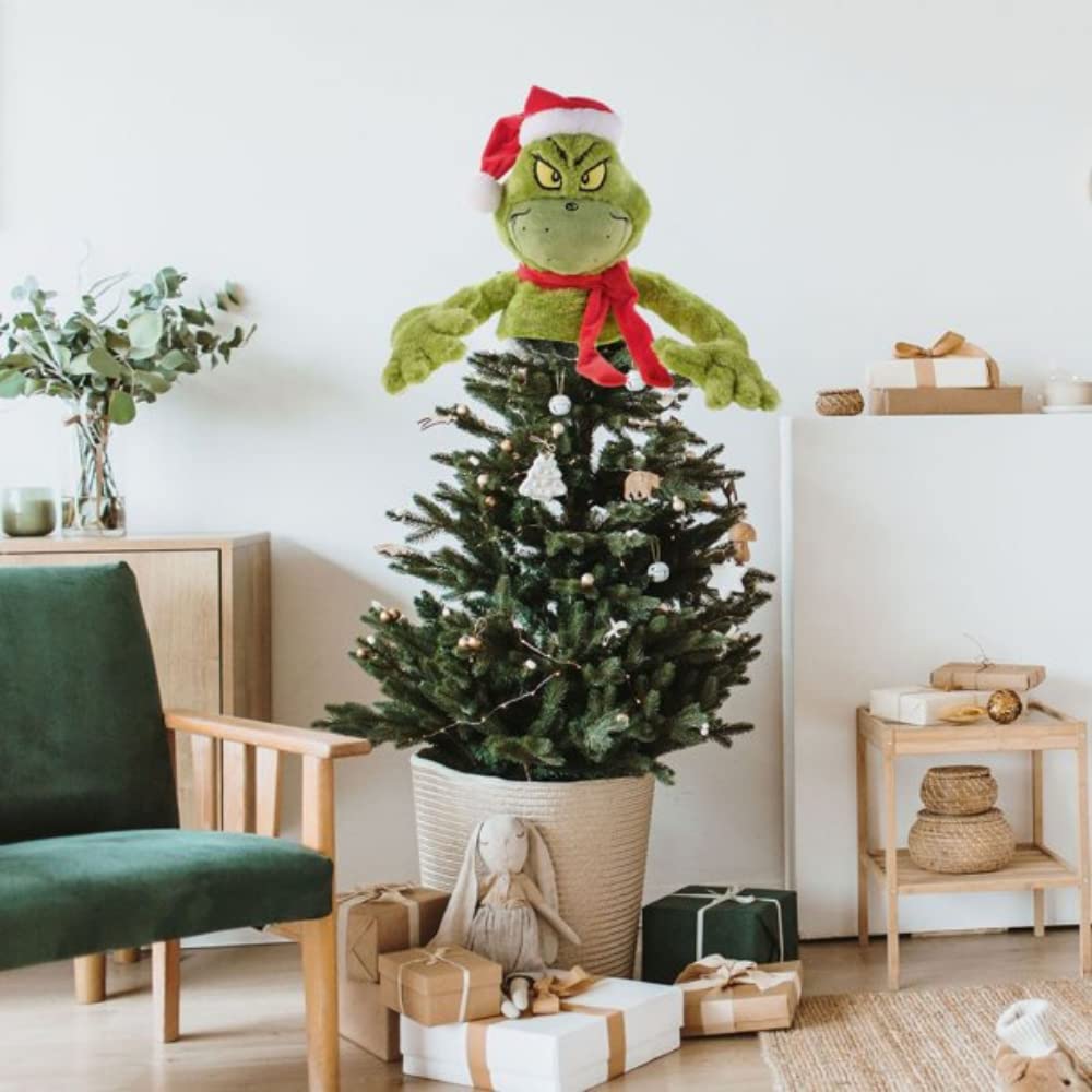 Dr Seuss The Grinch Christmas Tree Hugger Plush Tree Topper