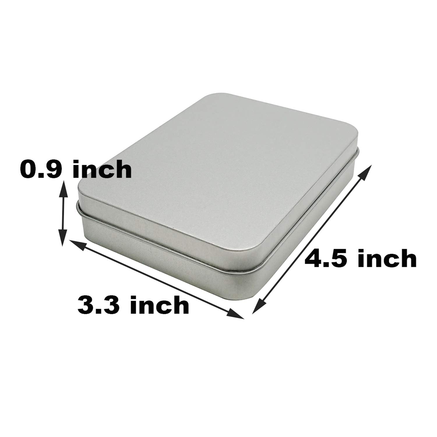 2 Pcs Metal Hinged Tin Box Container Mini Portable Small Storage Container Kit Tin Box Container, Small Tin With Lid, Tin Empty