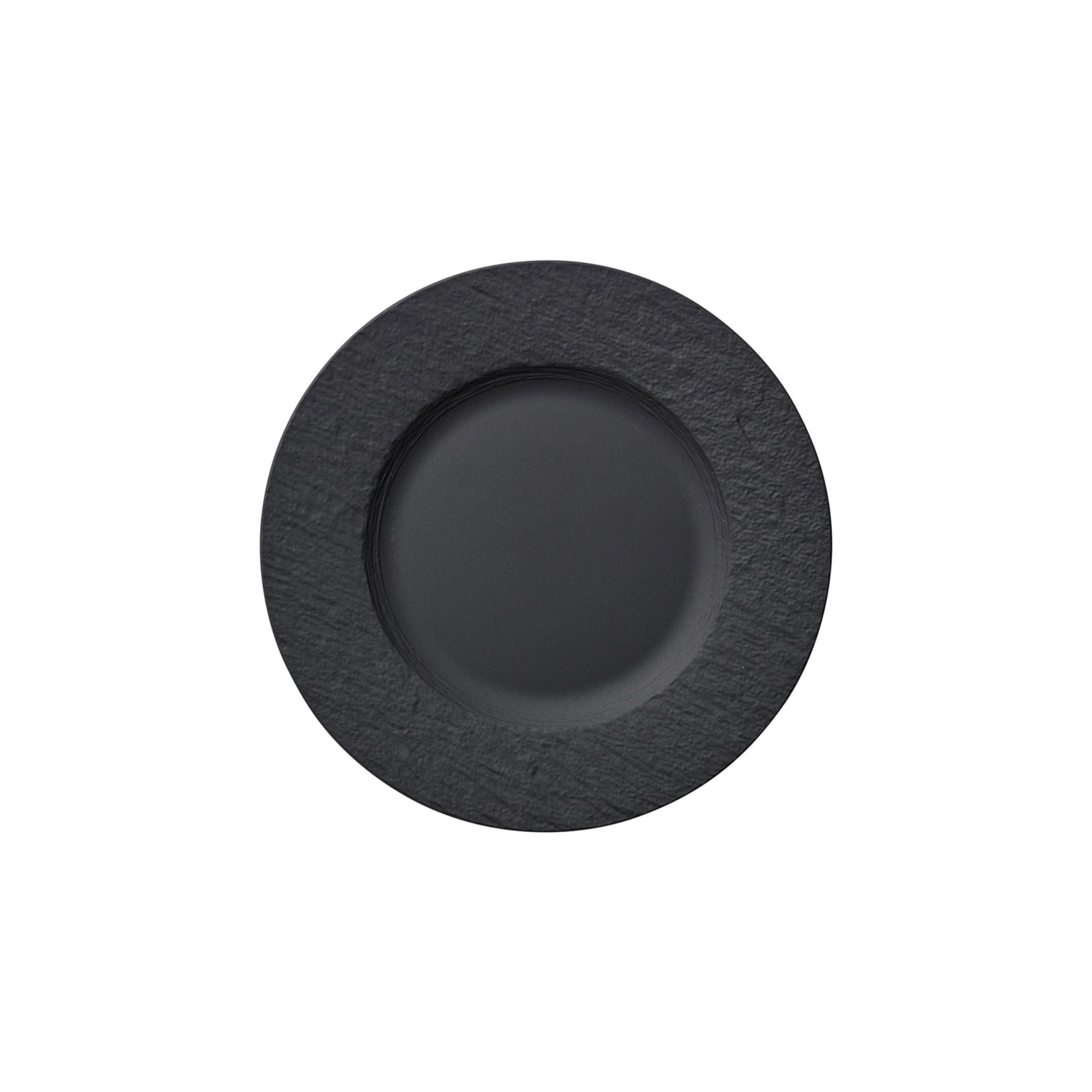 Villeroy & Boch Manufacture Rock Salad Plate, 8.5 In, Premium Porcelain, Gray