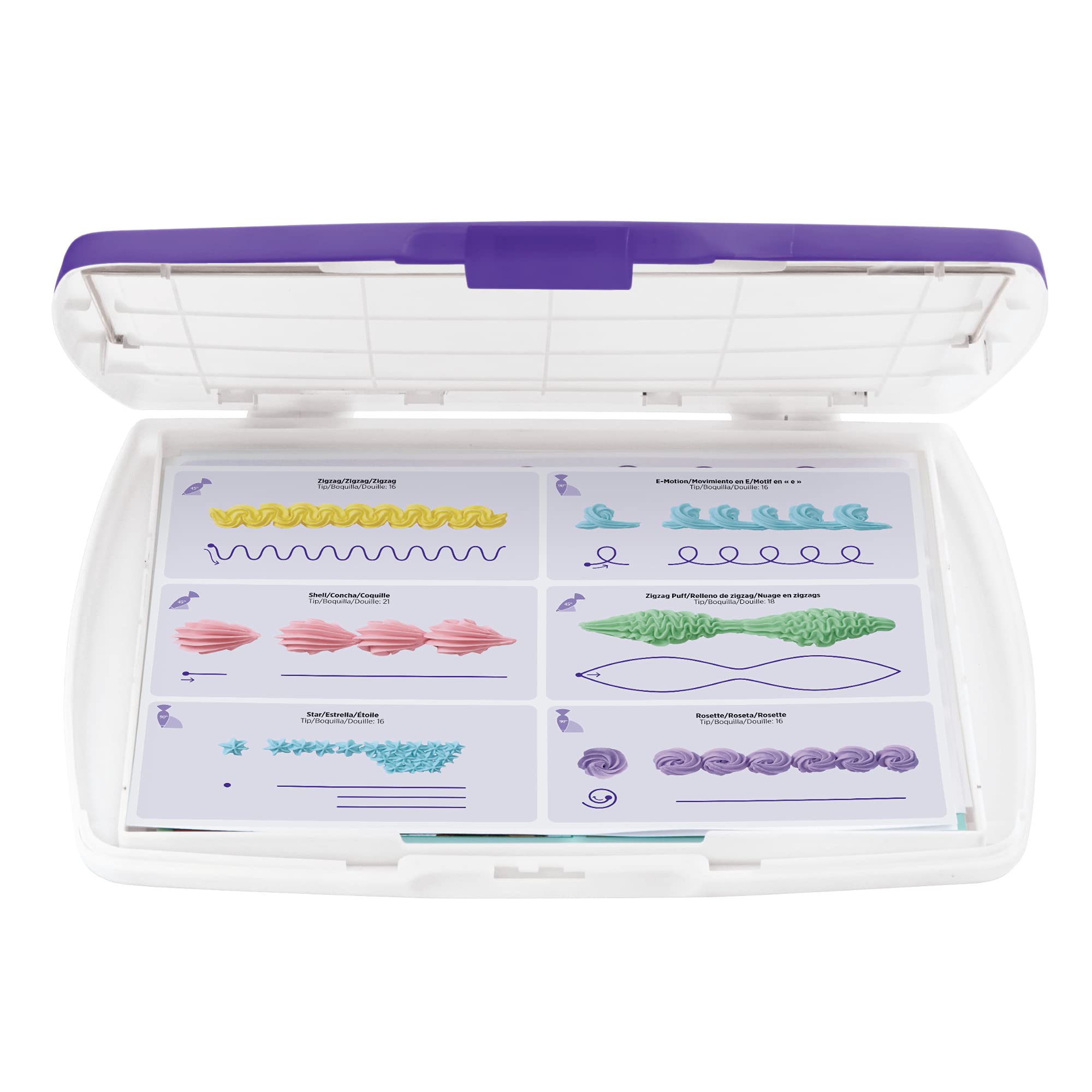 Wilton Set Practice Board, 13 X 10.75-Inch, White/Purple
