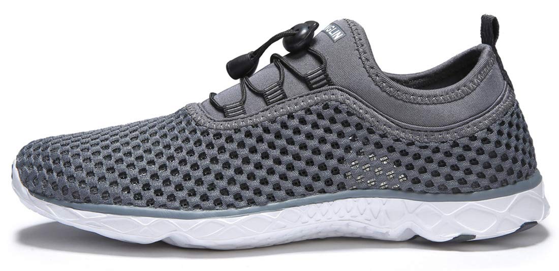 Zhuanglin Womens Quick Drying Aqua Water Shoes,Darkgrey,7 B(M) Us