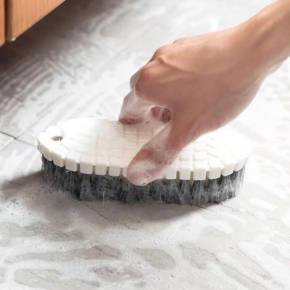 Chenshuo Multi Purpose Heavy Duty Scrub Brush, Heavy Duty Hand Held Scrub Stiff Bristle Brush, Multiple Segments Are Bendable Fr