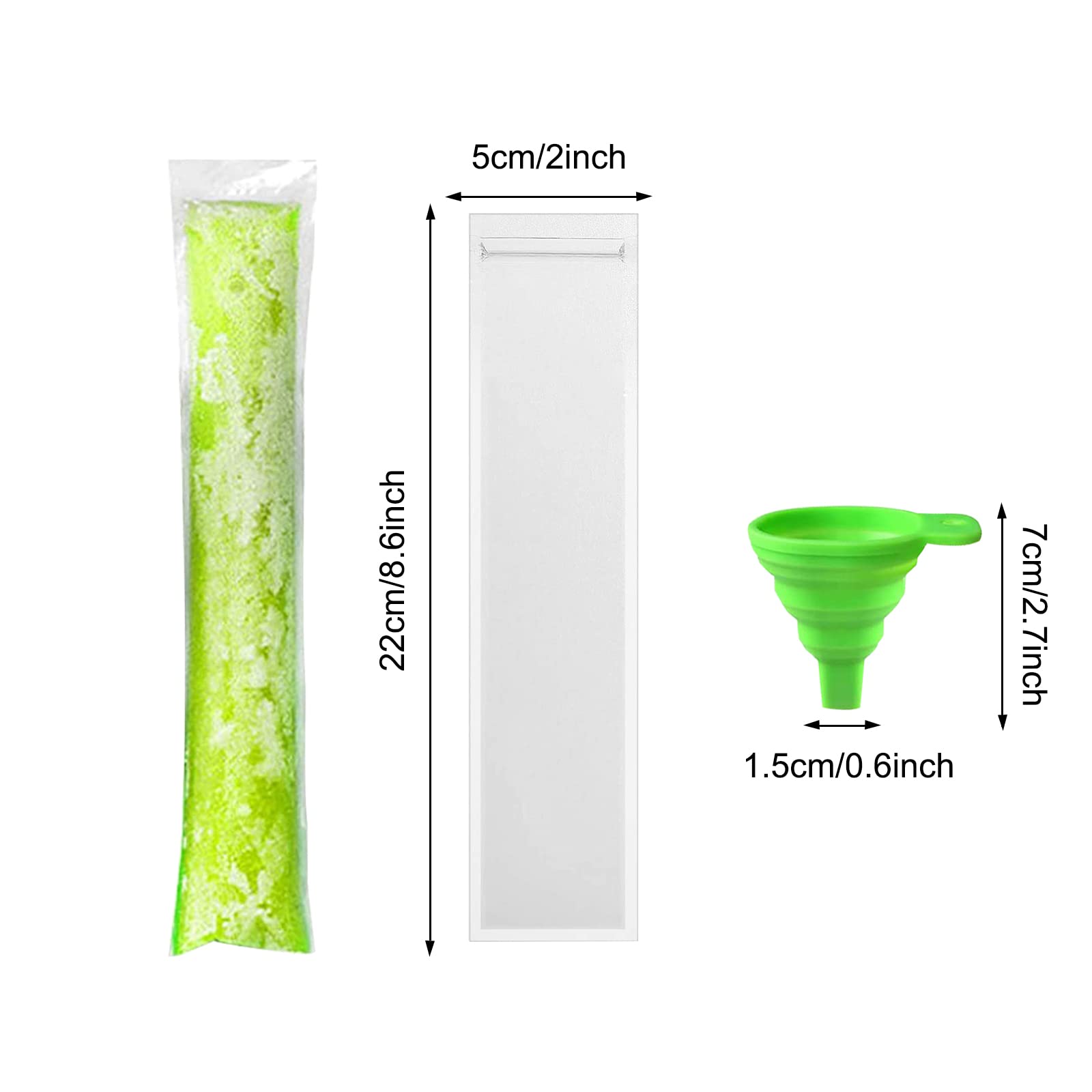 200 Pack Popsicle Bags, Ice Pop Bags For Disposable Freeze Pops Bags Diy Popsicle Pouches Yogurt Tubes, Healthy Snacks Fruit Smo