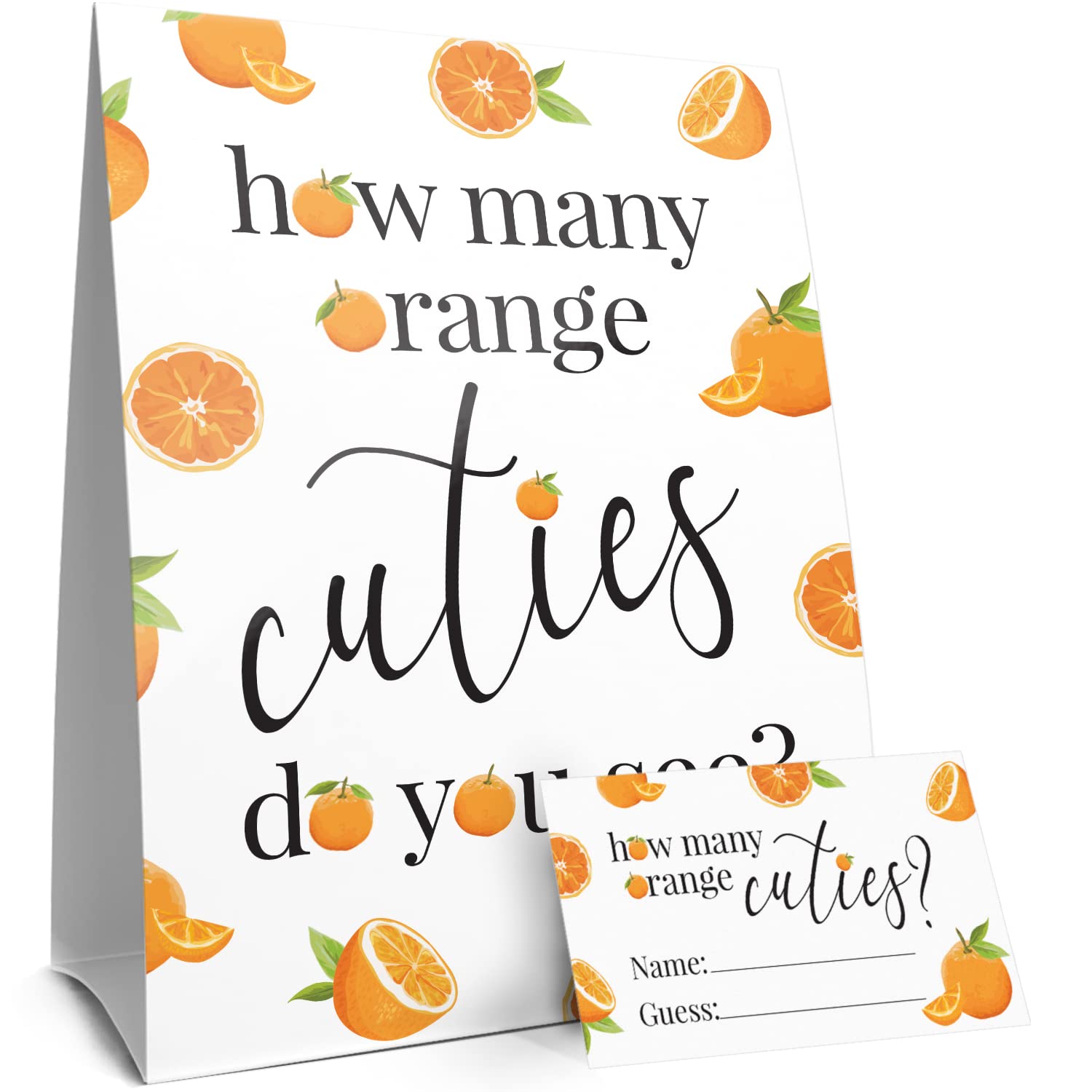 Distinctivs How Many Cuties Game (Sign With 30 Guessing Cards)
