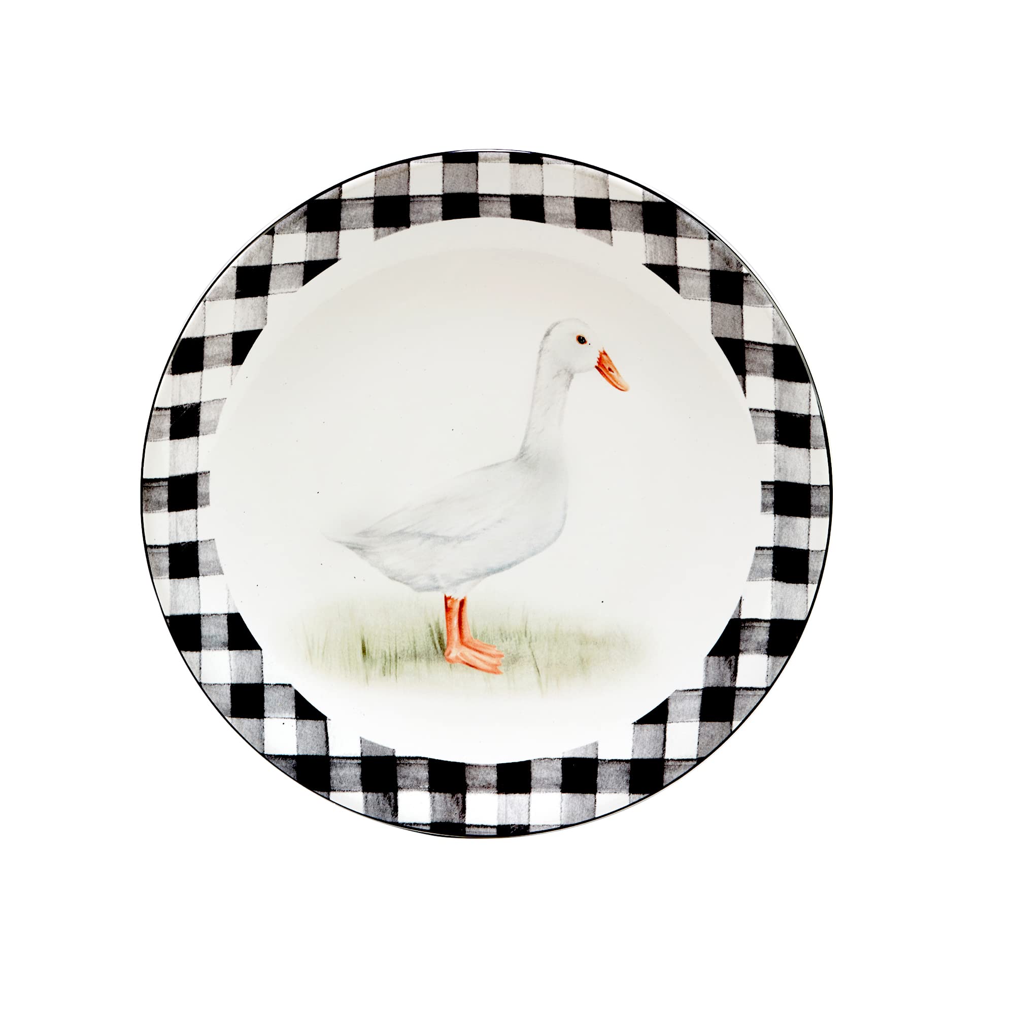 Certified International Farm 9'' Salad/Dessert Plates, Multicolored, 9'' X 9'', Set Of 4