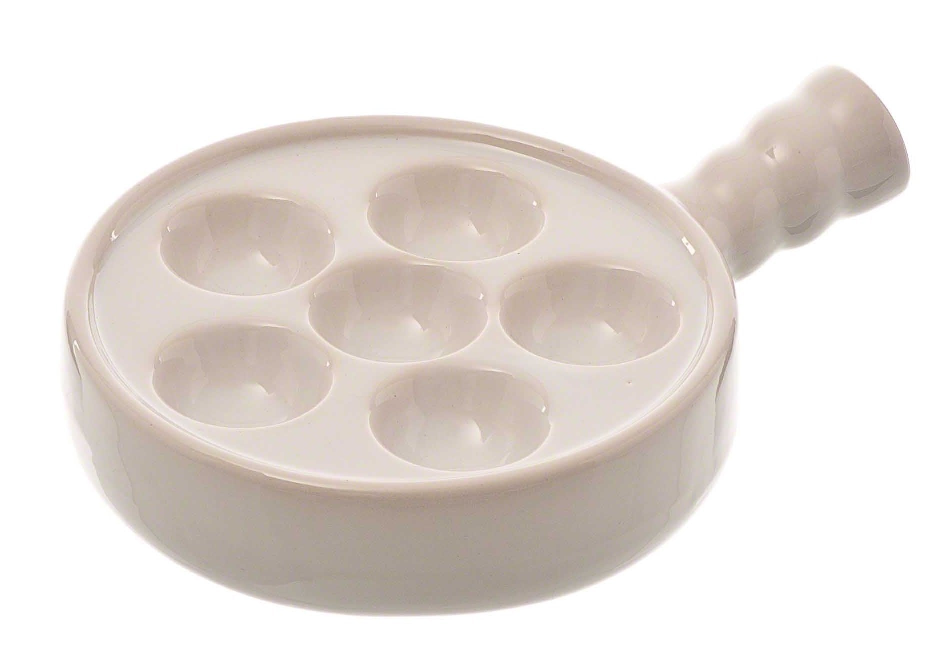Browne 6-Hole Escargot Plate,White