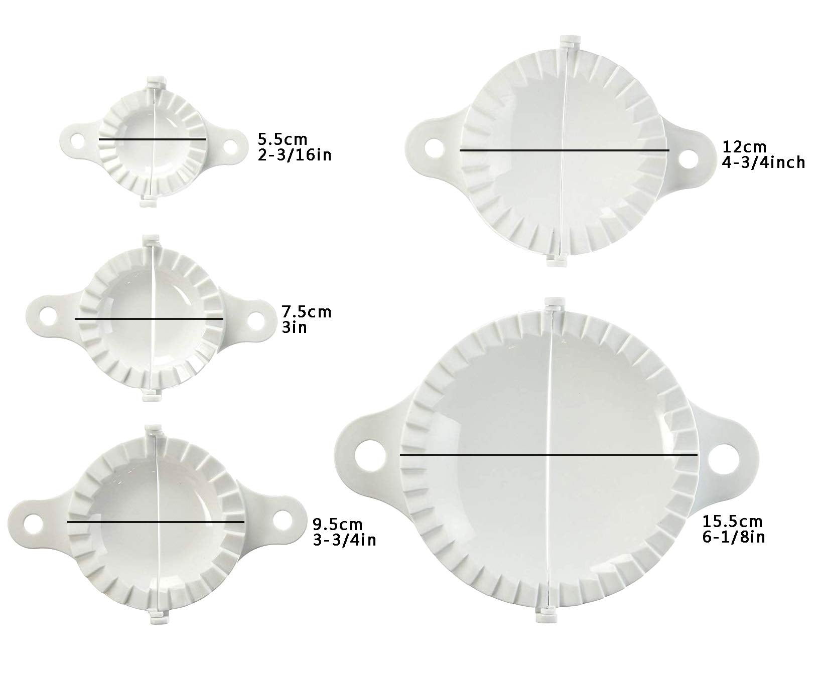 Dumpling Maker Dumpling Tools 5Packs With Different Sizes Of Dumpling Mold, Perfect For Making Hand Pies, Dumplings, Ravioli, Ca