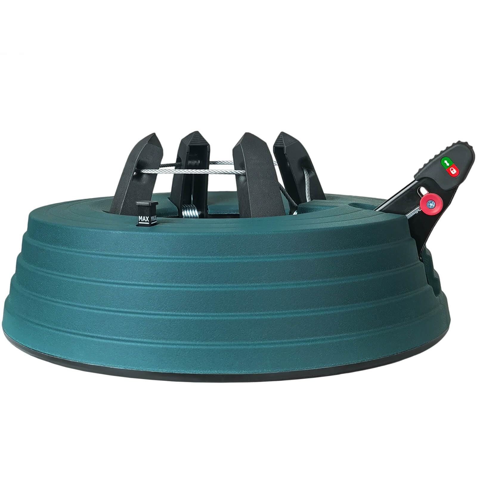 JILUVA Christmas Tree Stand with Water Reservoir, Foot Press Easy Setup, Fits up to 6 Ft Real Tree with 5.1 Diameter, Equipped w