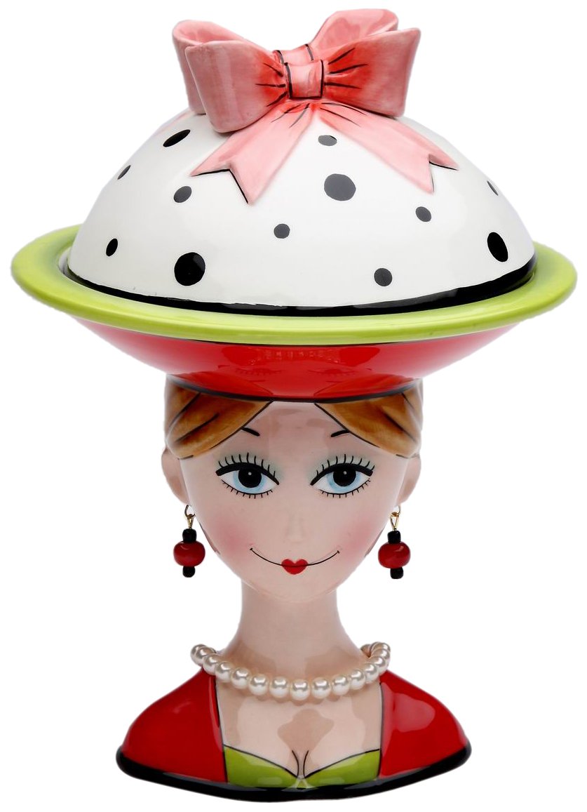 Appletree Design Small Cake Stand, Lady'S, 8-Inch, Includes Cover