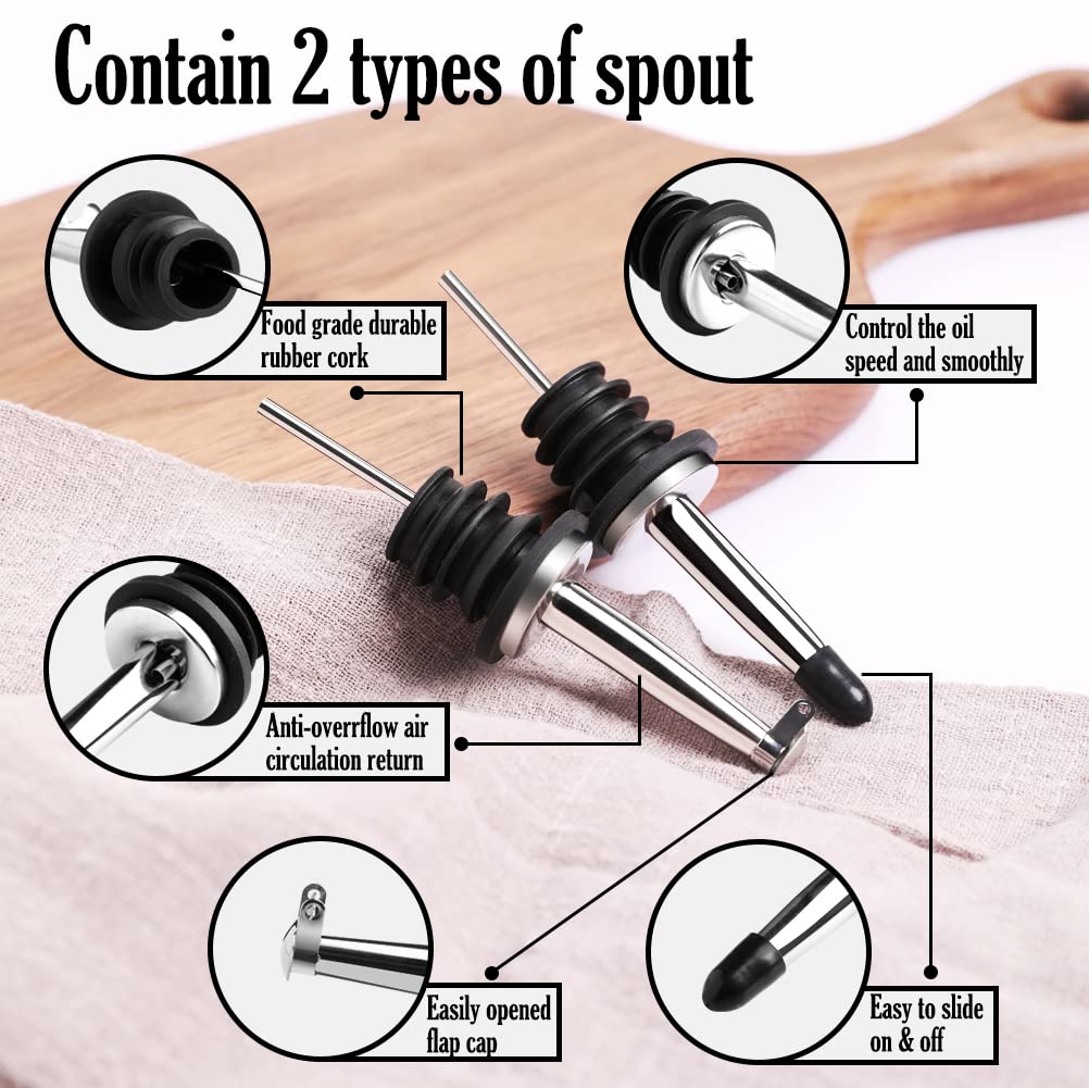 Sweejar Ceramic Olive Oil Dispenser Bottle, Opaque Oil Cruet Protects Oil To Reduce Oxidation, Suitable For Storage Of Oil, Vine