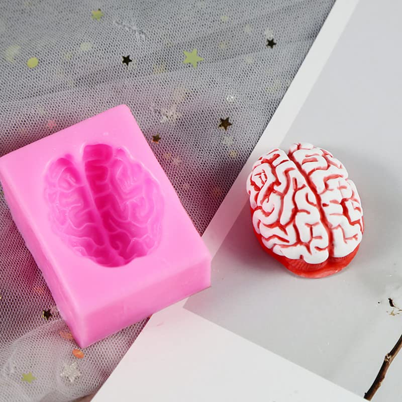 Liuxingran Heart Brain Silicone Mold Resin Kitchen Baking Tool Diy Pastry Cake Fondant Moulds Dessert Chocolate Lace Decoration