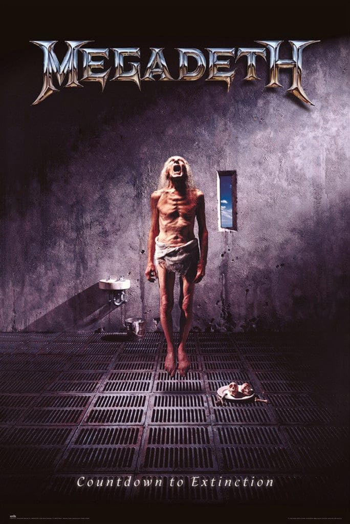 Megadeth - Music Poster (Album Cover: Countdown To Exctinction) (Size: 24 X 36'')