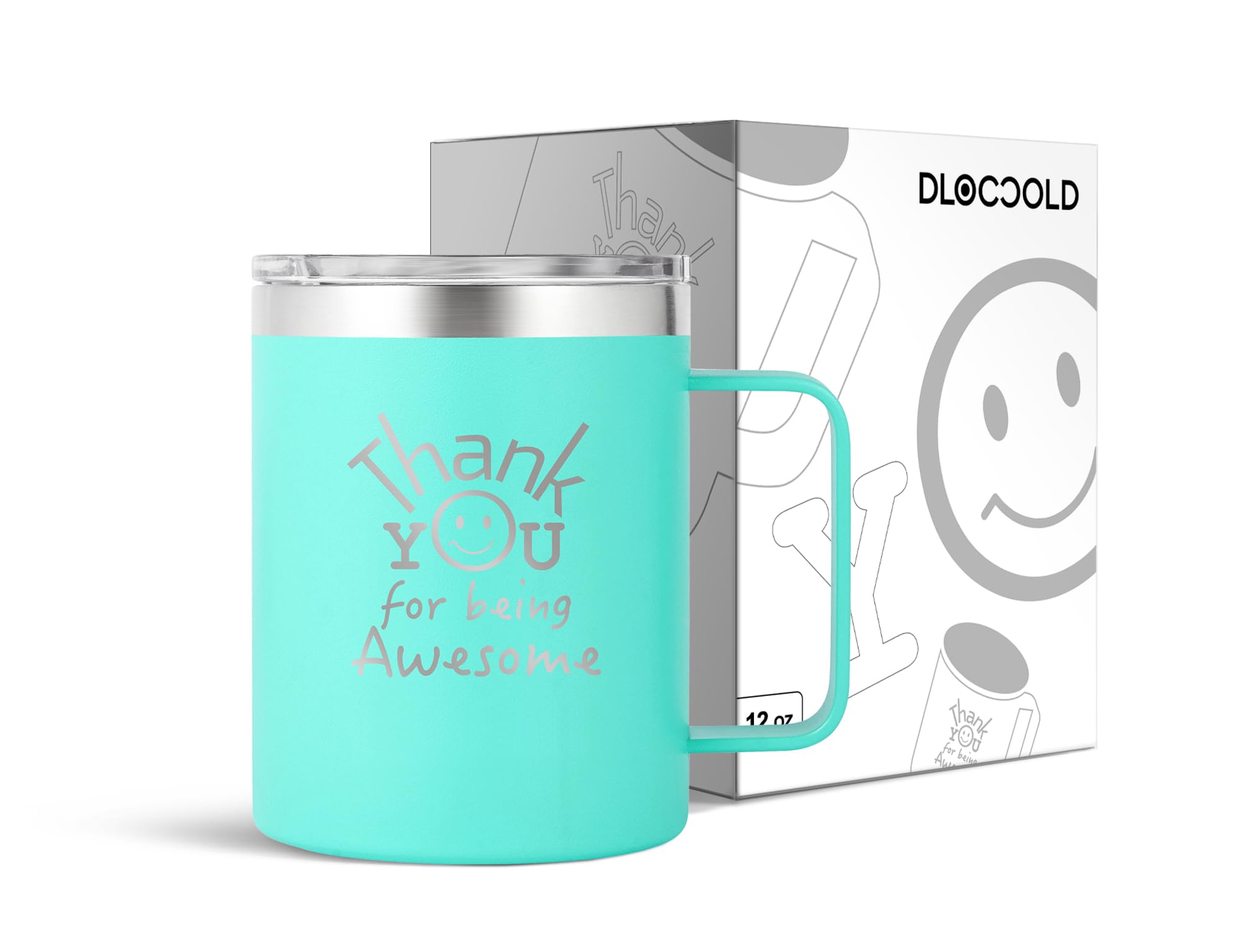Dloccold Thank You Gifts For Women, Thank You For Being Awesome Mug For Coworkers, Birthday Day Gifts For Women, Employee Apprec