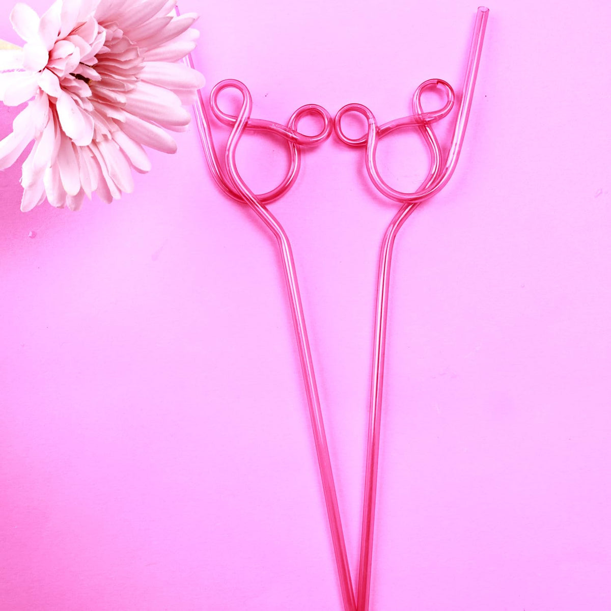 24 Pcs Crazy Straws, Reusable Plastic Loop Curly Fun Straws For Classr ...