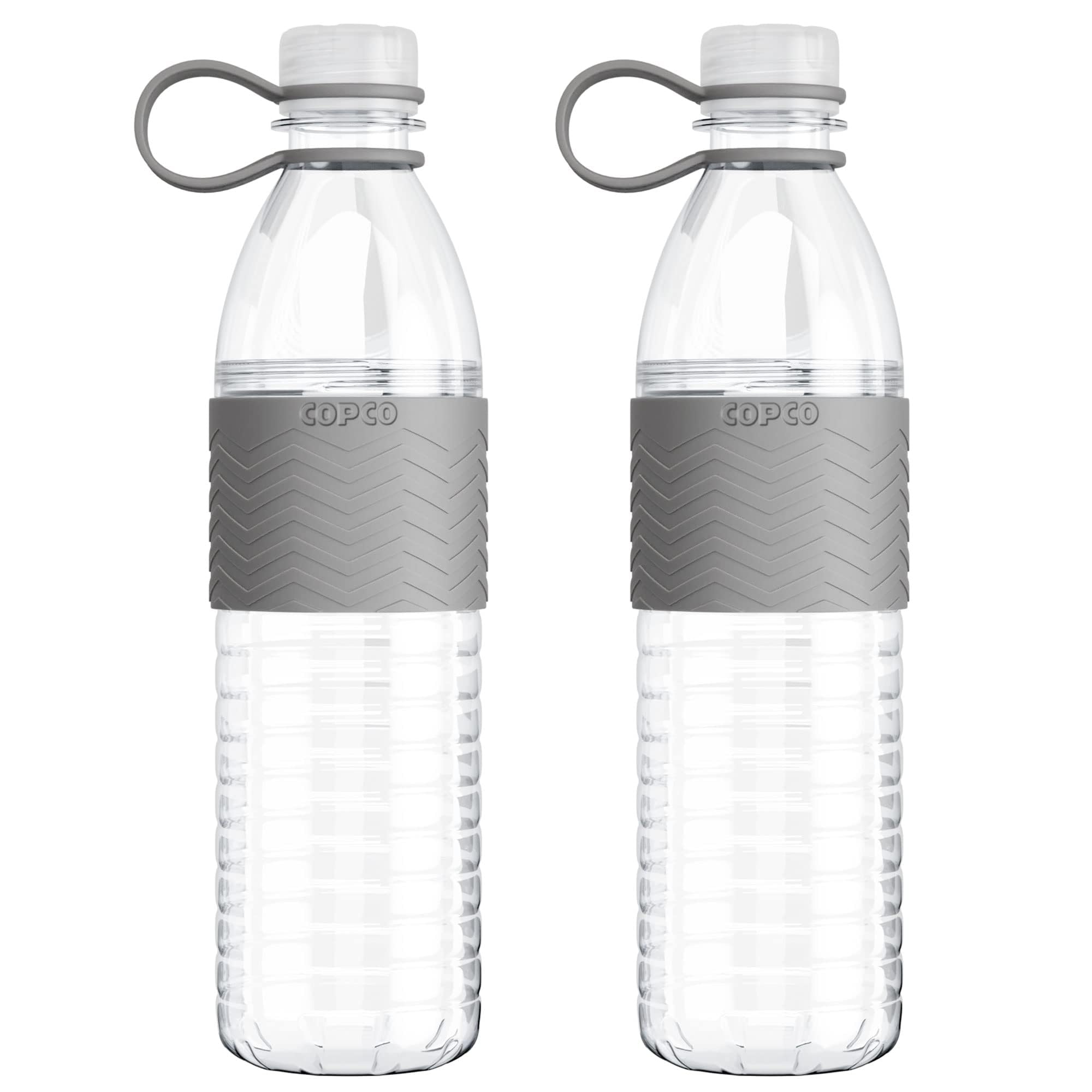 Copco Hydra 20 oz Tritan Water Bottle with Spill Resistant Lid & Non-Slip Sleeve (Set of 2) - BPA-Free, Dishwasher Safe, Fits Cu