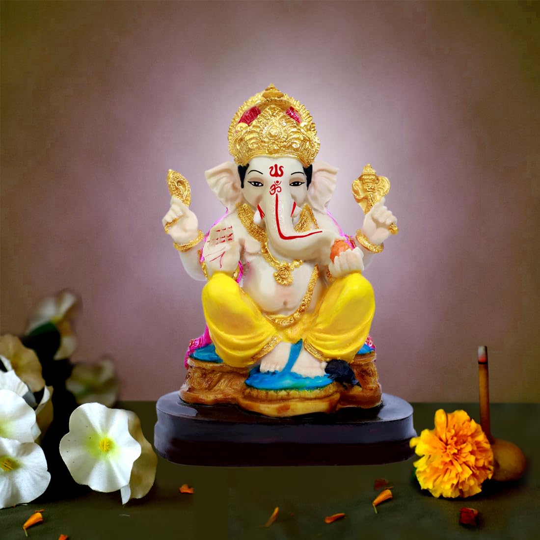 Buji Craft Ganesh Ji Lord Ganesha Car Dashboard Ganesh Statue Ganesh Murti Ganeshji Idol Ganpati Baba Ganpati Murti S19