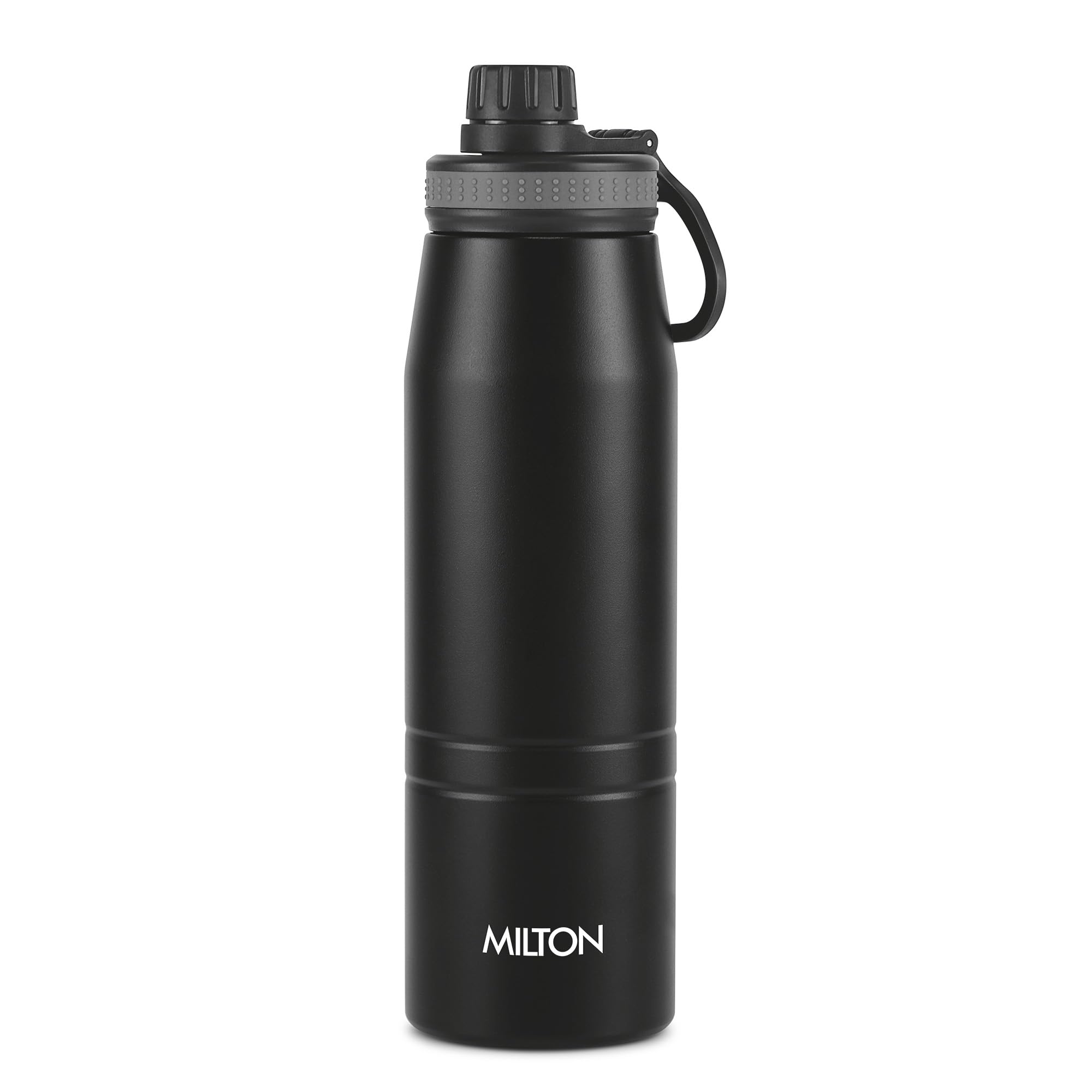 Milton Sparkle 900 Thermosteel Insulated Water Bottle, 925 ml, Black | Hot and Cold | Leak Proof | Office Bottle | Sports | Home
