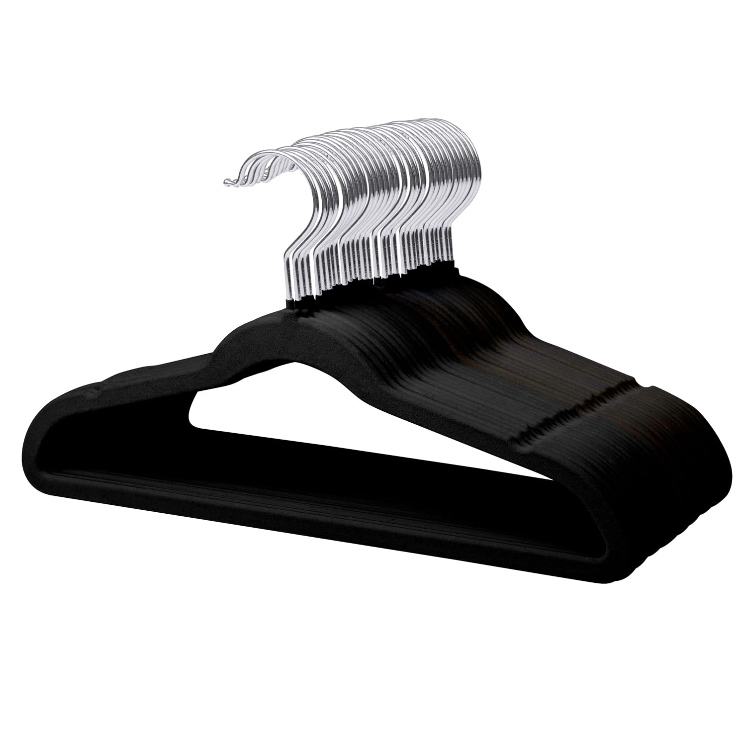 Mangokit Children'S Velvet Hangers,Non-Slip Children'S Clothes Hangers,Ultra-Slim Space Saving Clothes Hangers,360 Rotatory Hook