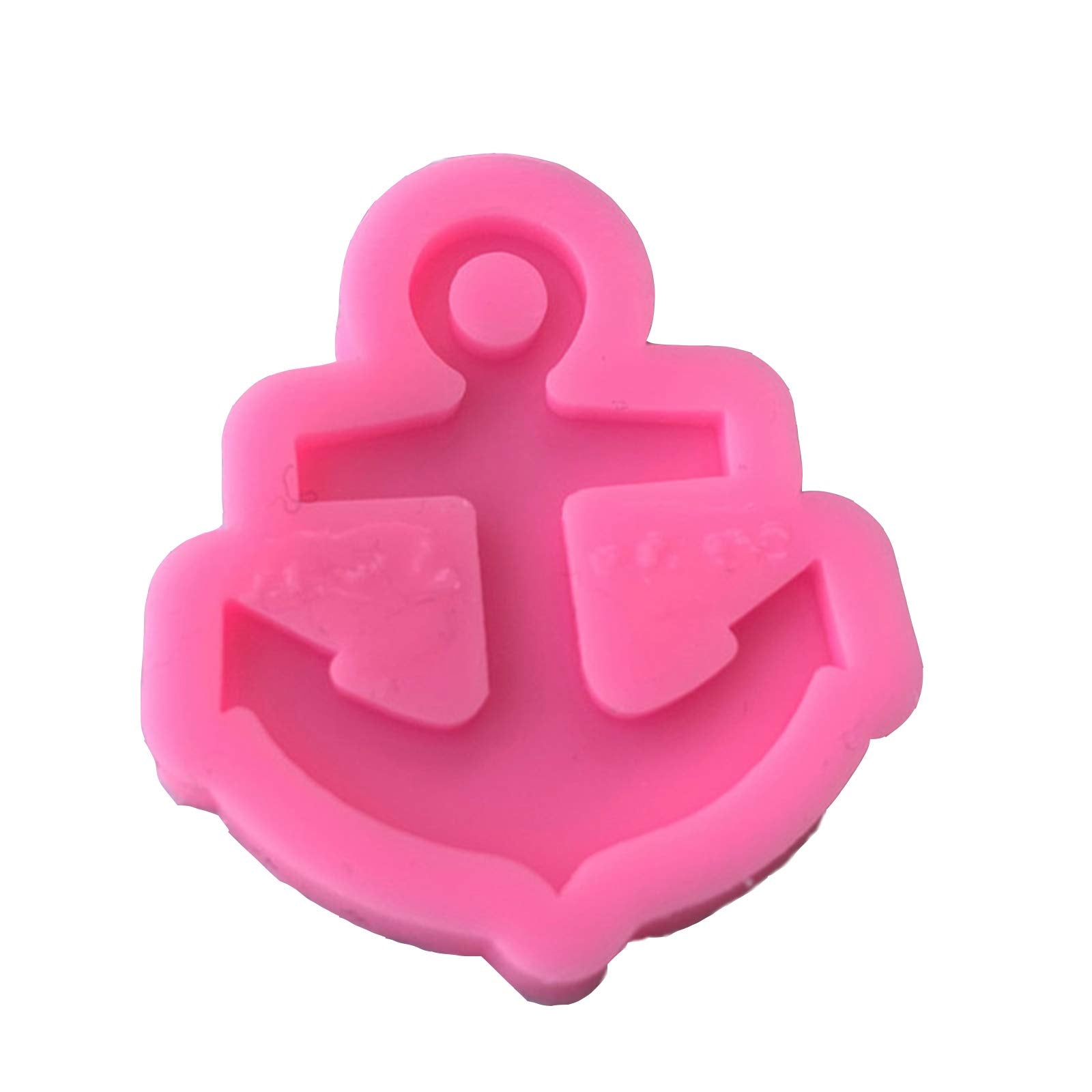 Anchor Shaped Silicone Molds Keychain With Hole Pendant Clay Mold For Diy Cake Topper Decoration Or Homemade Chocolate Gummy Can