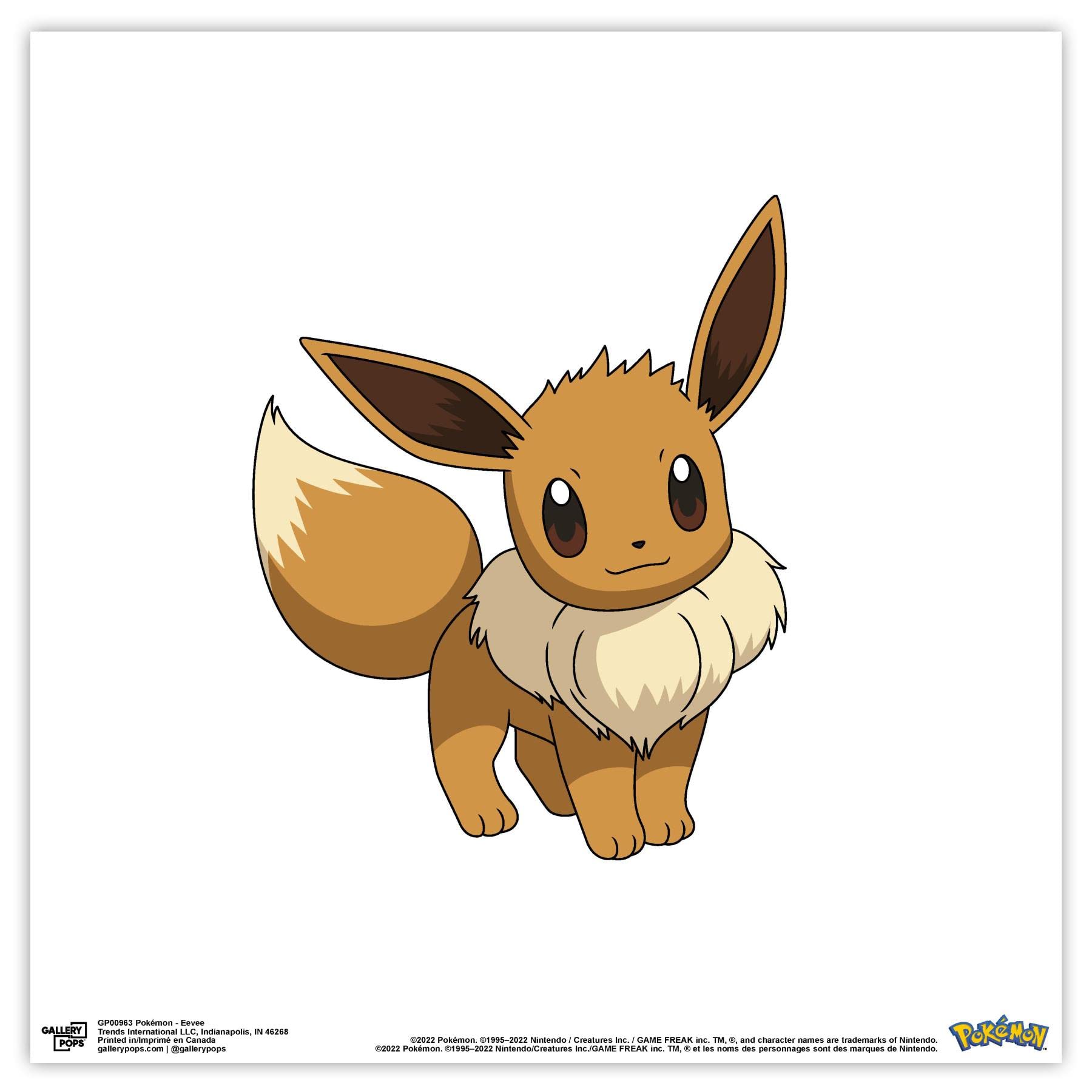 Trends International Gallery Pops Pokemon - Eevee Wall Art, Unframed Version, 12'' X 12''