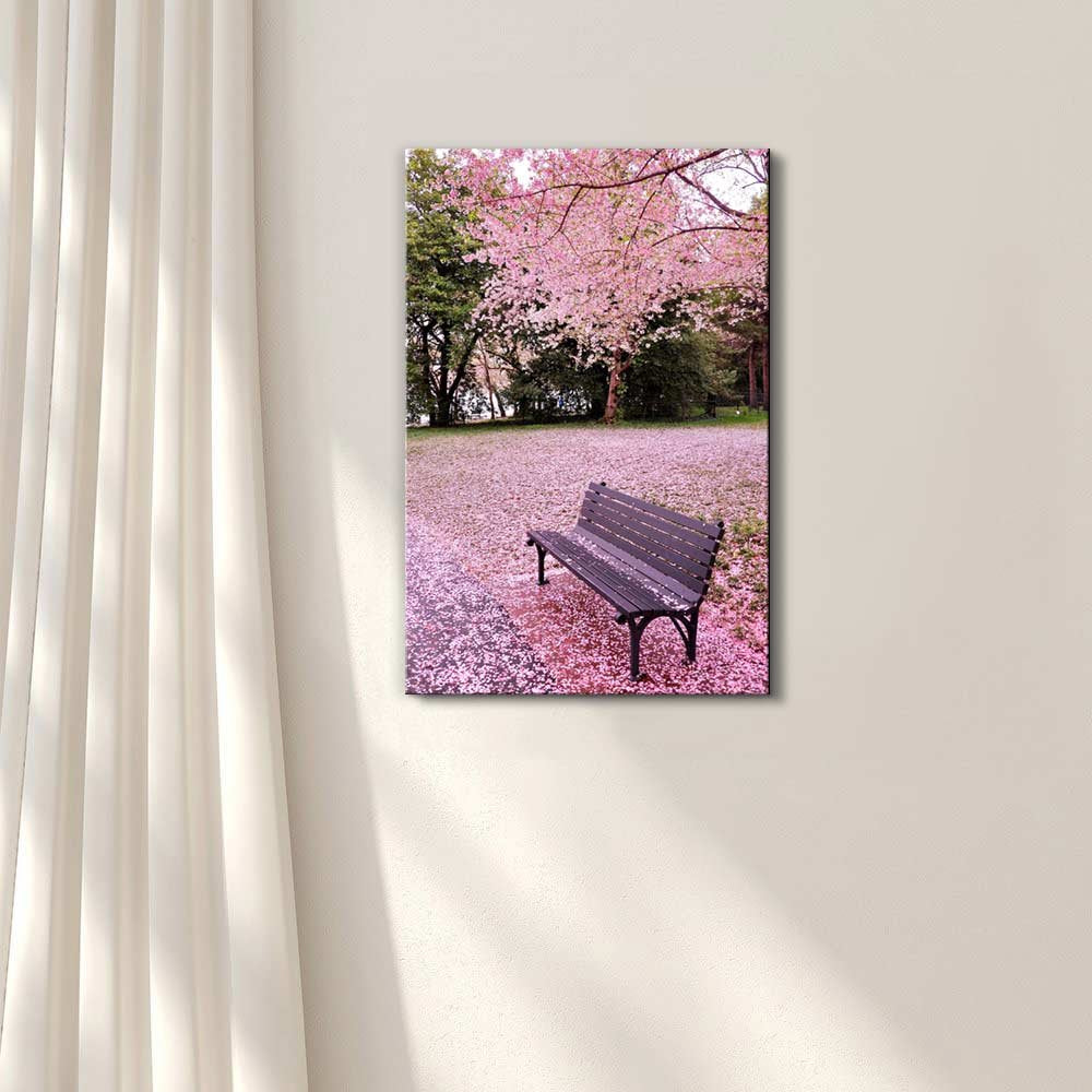 Canvas Prints Wall Art - Beautiful Scenery/Landscape Of Cherry Blossom In Spring | Modern Wall Decor/Home Art Stretched Gallery