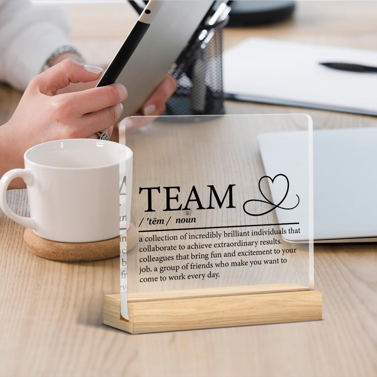 Team Appreciation Gifts for Coworkers Employees, Office Gifts for Women Men Staff Work Bestie Teachers Coaches, Teamwork Desk De