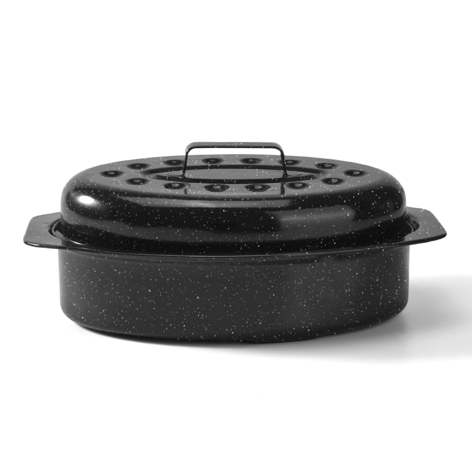 13 Roasting Pan, Turkey Roasting Pan, Small Oval Roaster Pan With Lid For Turkey, Chicken, Lamb, Beef, Deep Baking Pan for So