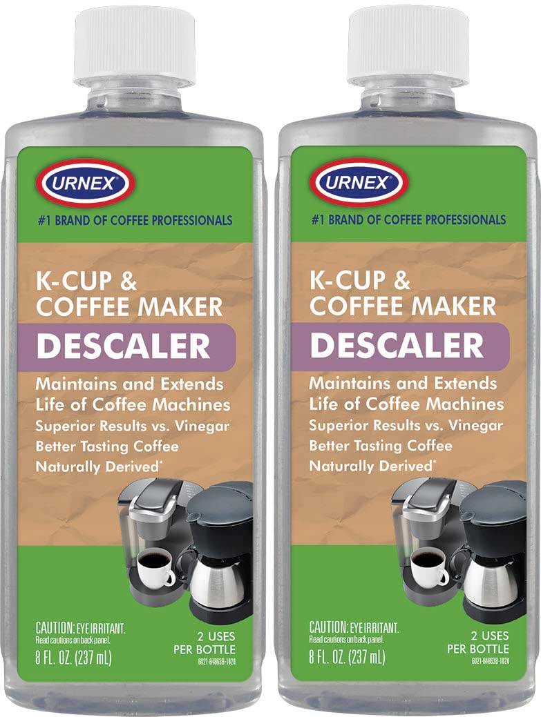 The Professional Barista'S Choice - Urnex Keurig Compatible Coffee Maker Universal Descaling Solution (2 Pack, 2 Uses Per Bottle