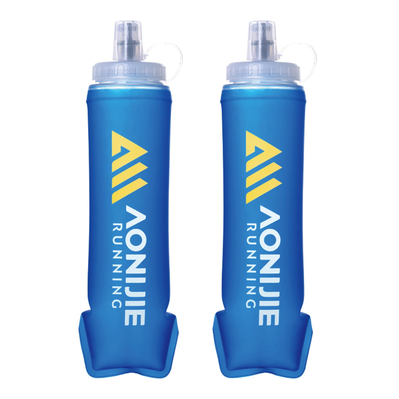 TRIWONDER Collapsible Flask Soft Folding Water Bottles - Large Mouth for Easy Filling - BPA-Free Hydration Bottle Ideal for Runn