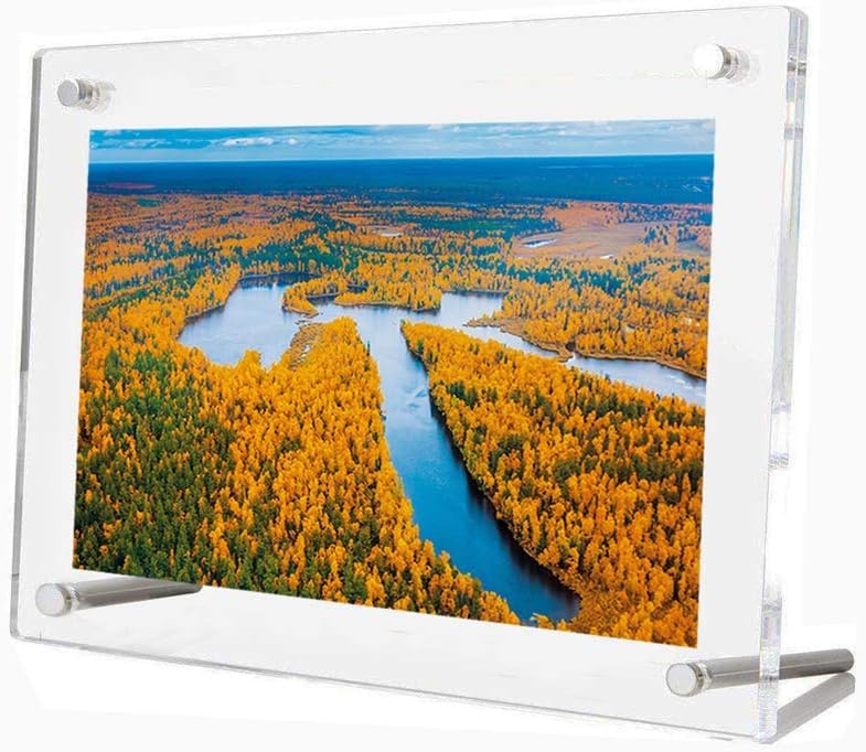 Missartist Frameless Tabletop Floating Photo Frames