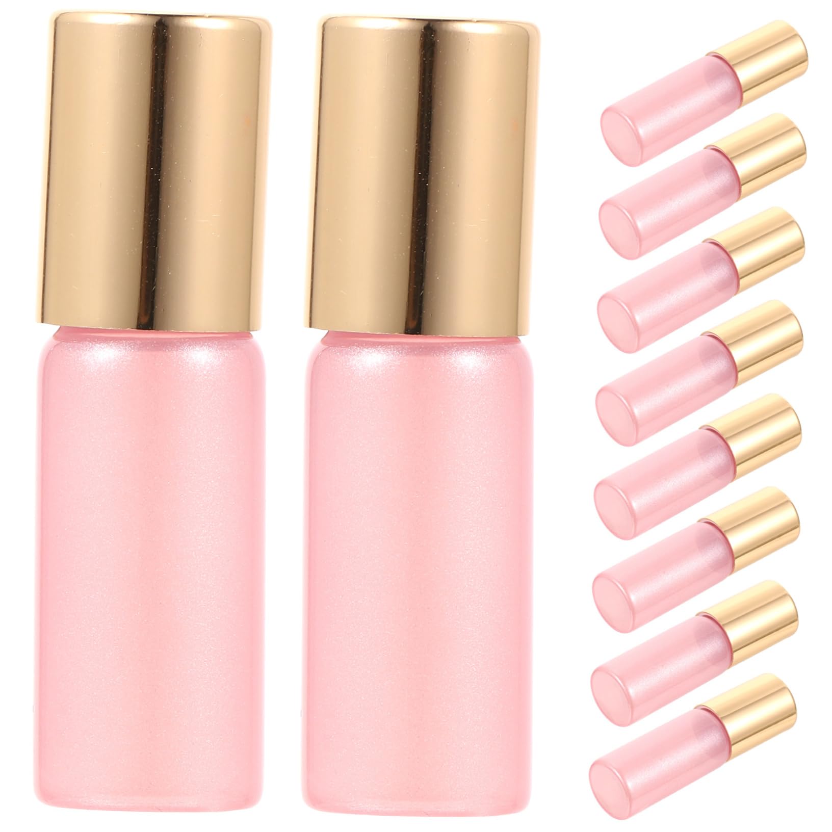 OSOLADY 10pcs Refillable Essential Oil Roller Bottles Leak Glass Containers for Fragrance Perfume and Massage Oils Durable and P