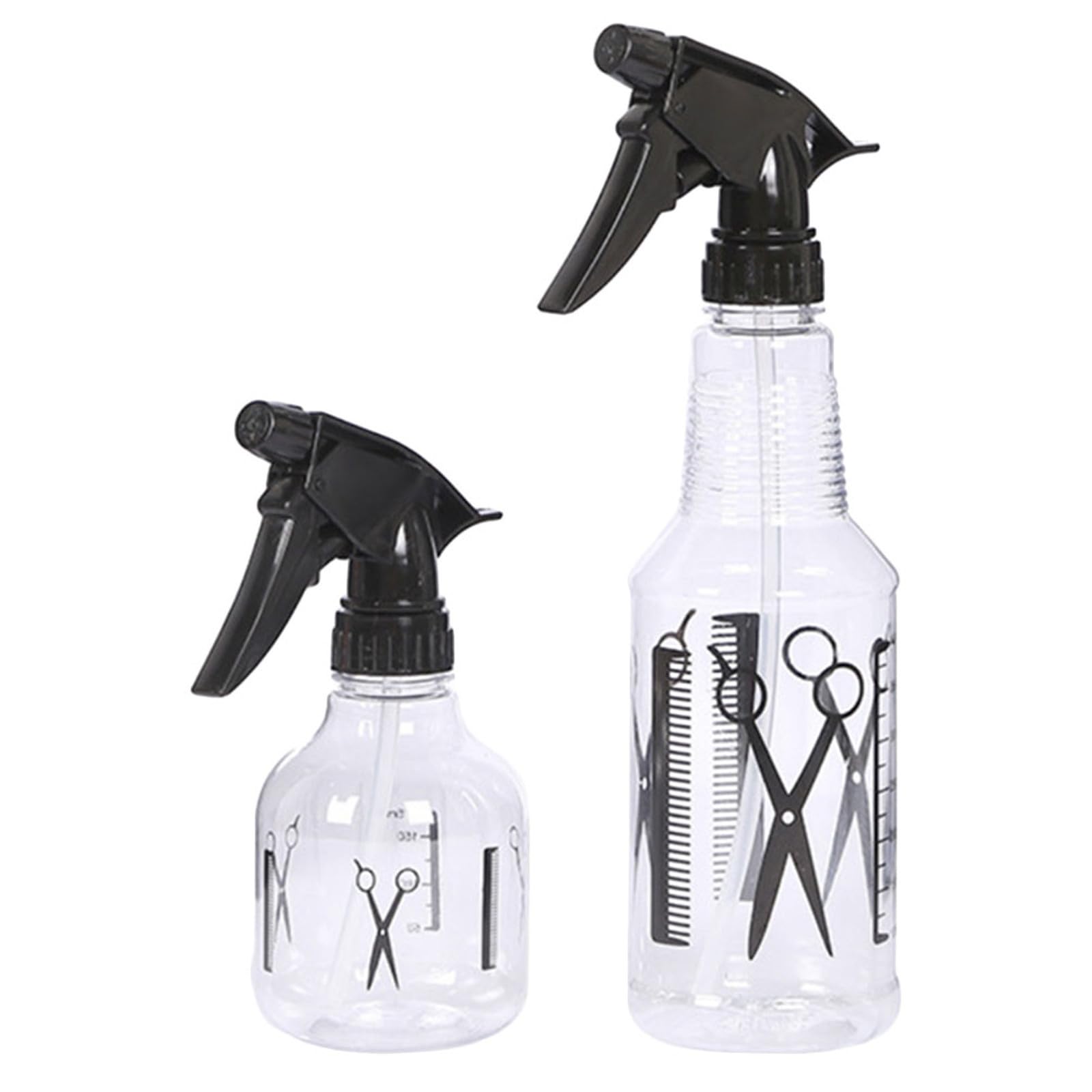 minkissy 2 pcs Spray Bottle for Hair Refillable Fine Mist Water Spray Bottles Barber Shop Watering Tool for Salon Home Cleaning 