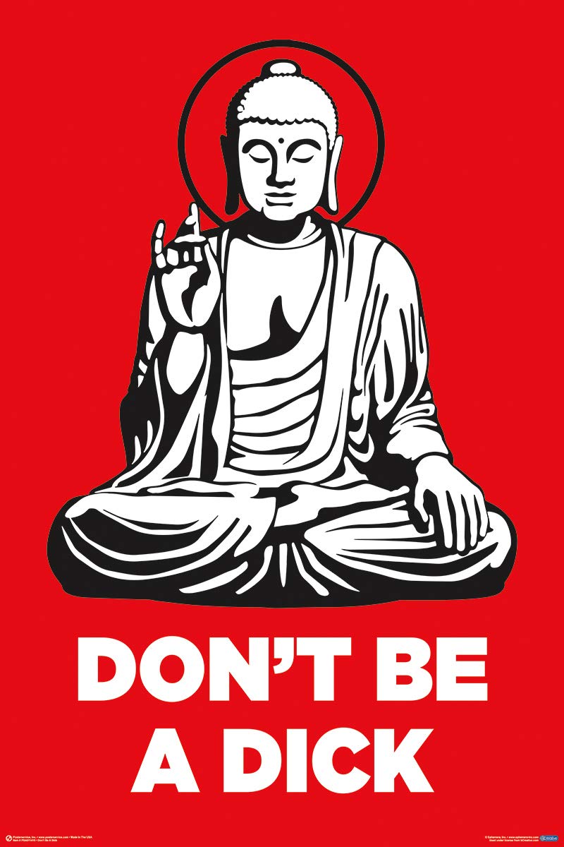 Frame Usa Don'T Be A Dick Poster (Unframed)(24X36)
