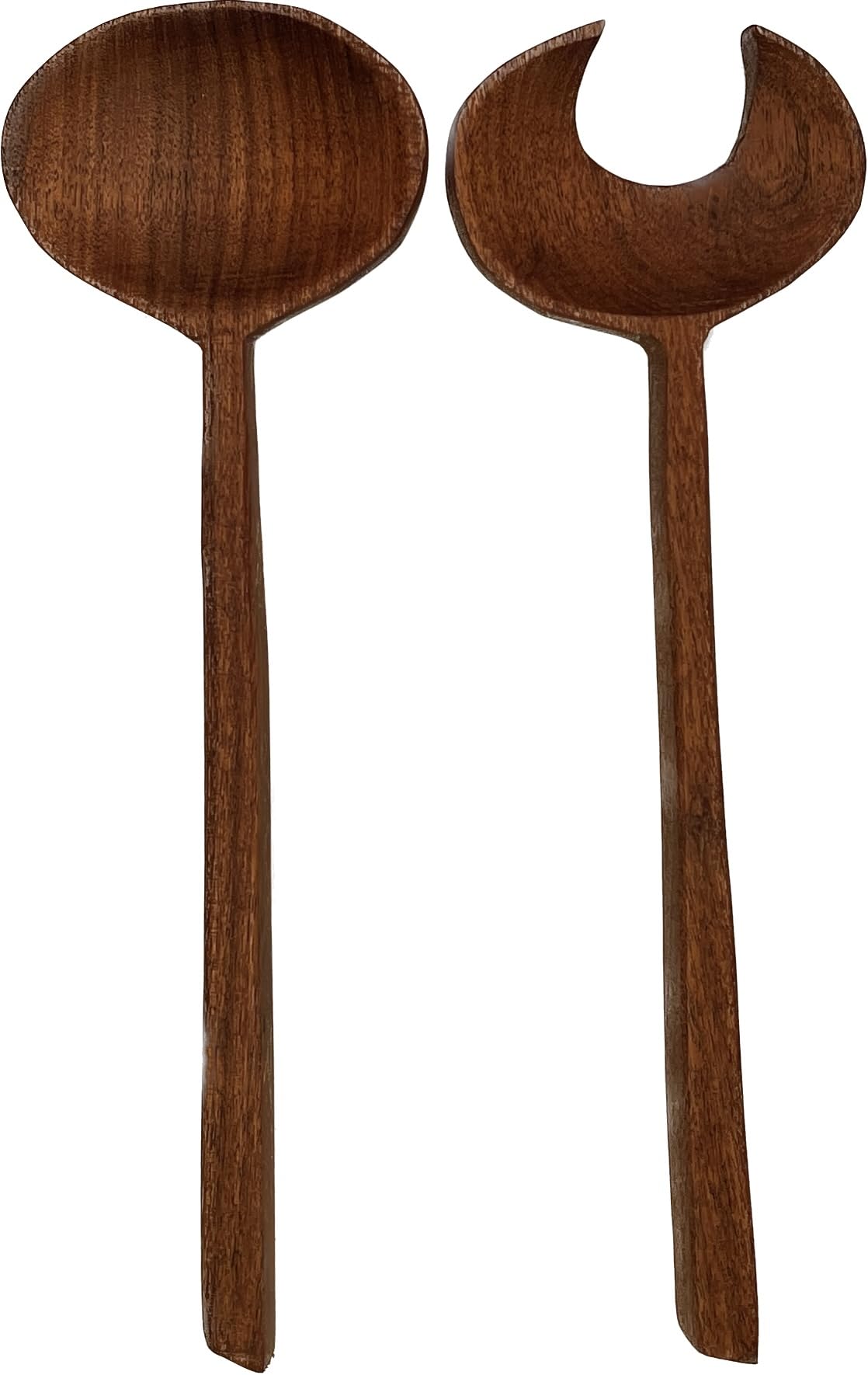 Mountain Woods Set Of 2 Luxury & Elegant Acacia Salad Server/Utensil Set - 12''