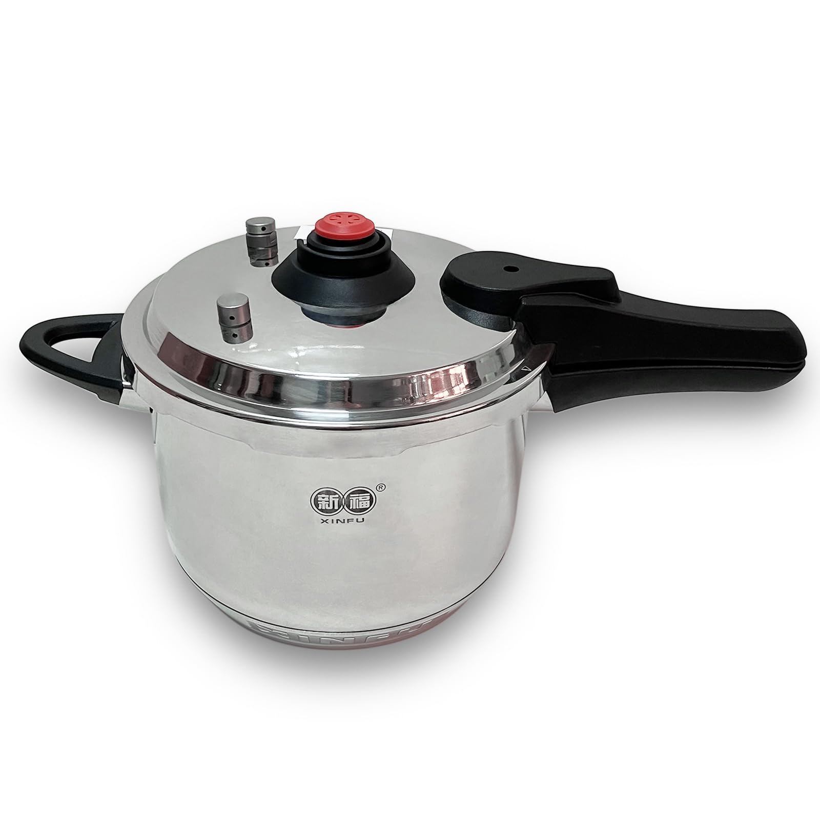 XINFU 10.6 Quart Heavy Duty 304 Stainless Steel Pressure Cooker for Big Family, Dual Modes, Multiple Safety Features, Patented E