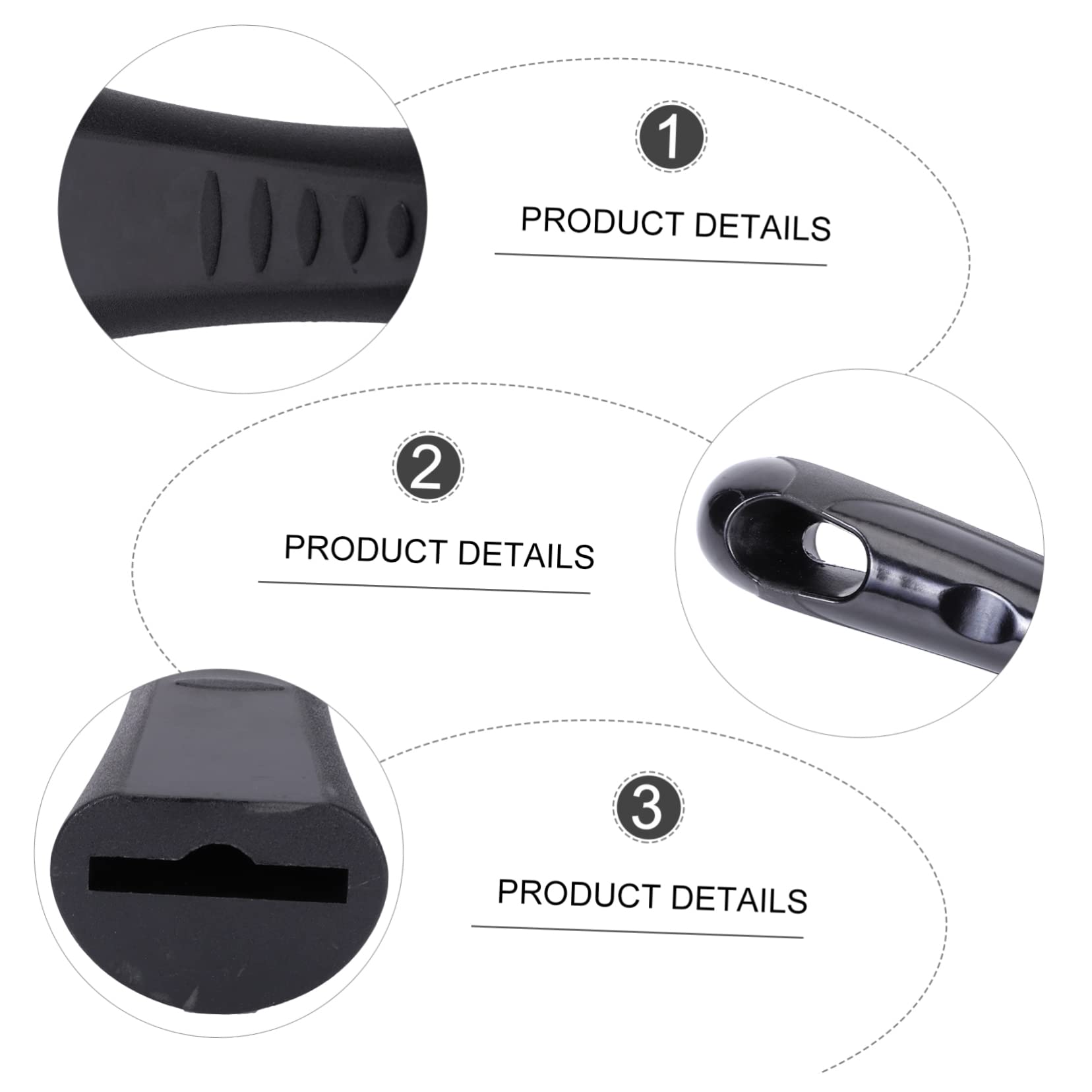 Universal Pot Handle 2Pcs Pot Handle Saucepan Handles Cooking Utensils Pot Grip Replacement Stainless Steel Bakelite Pan Grip Re