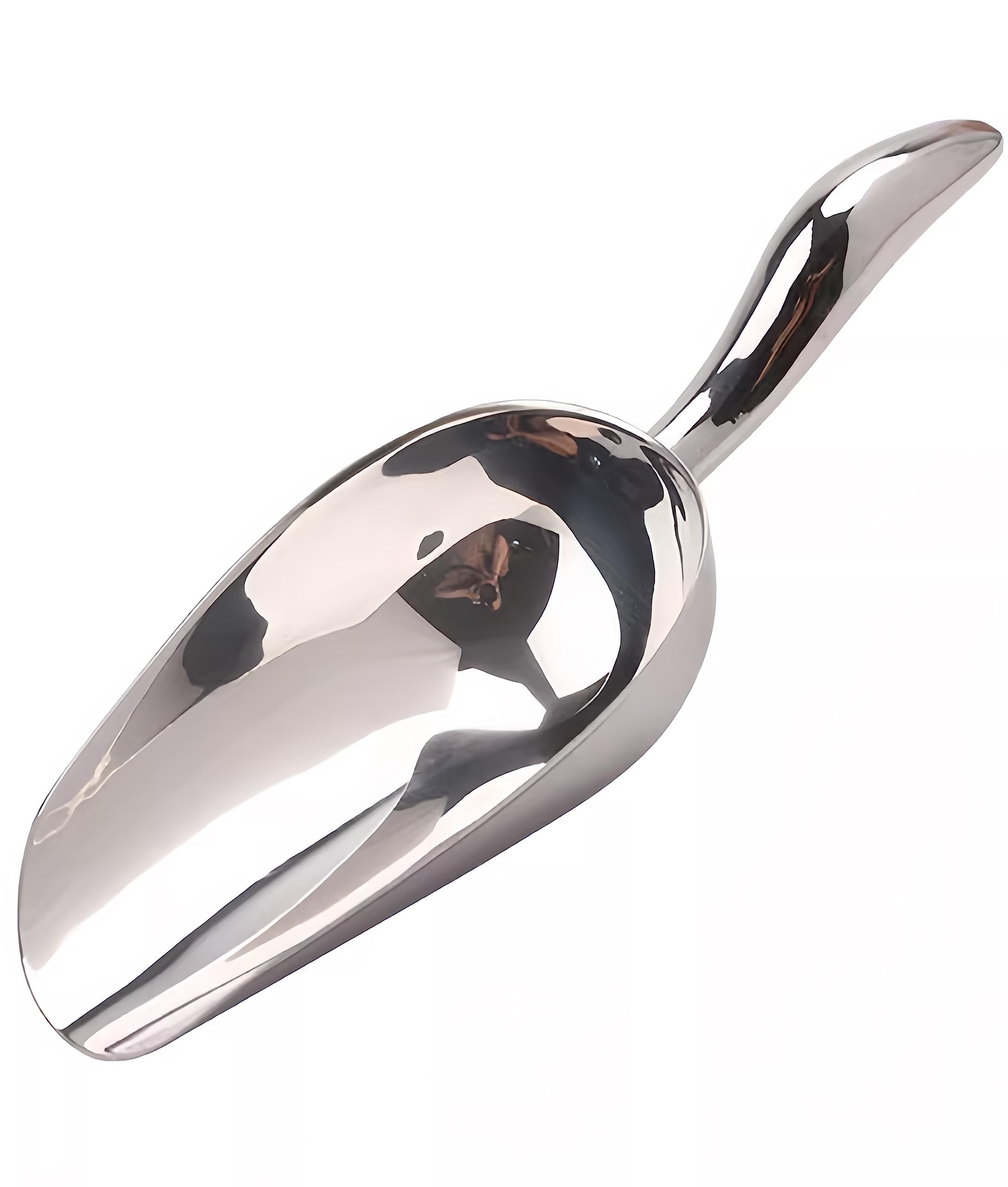 Ice Cube Scoop For Freezer Stainless Steel Ice Scoops Shovel For Ice Maker Coffee Bean Food Candy Flour Popcorn,6Oz Small Kitche