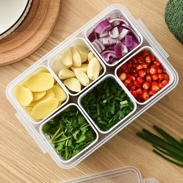 Yekda Fridge Storage Boxes Freezer Storage Containers, Container For Kitchen Storage Set, Storage In Kitchen, Vegetable Storage,