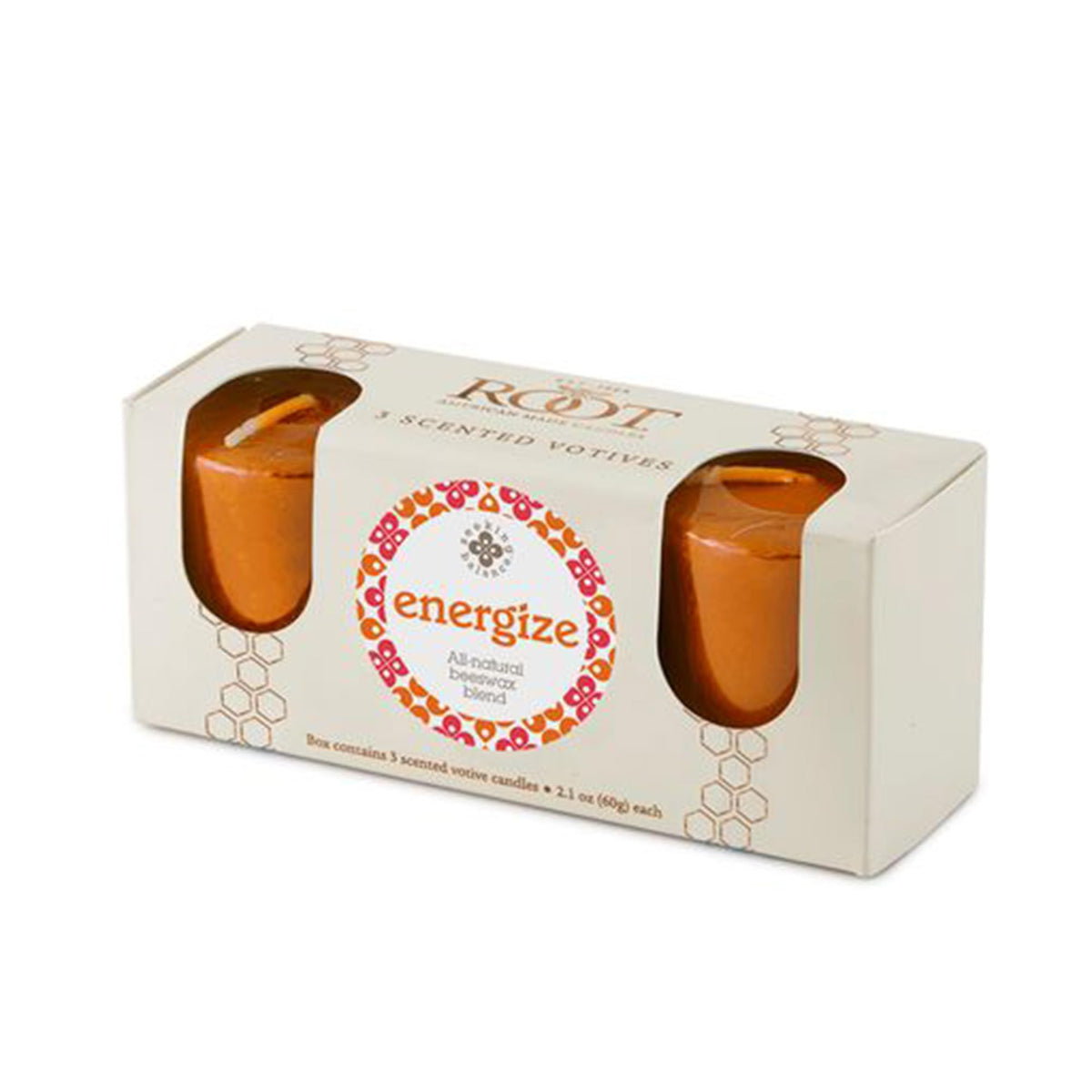 Root Candles Scented Votive Candles Seeking Balance 20-Hour Spa Aromatherapy Candles, 3-Count, Energize: Rosemary Eucalyptus